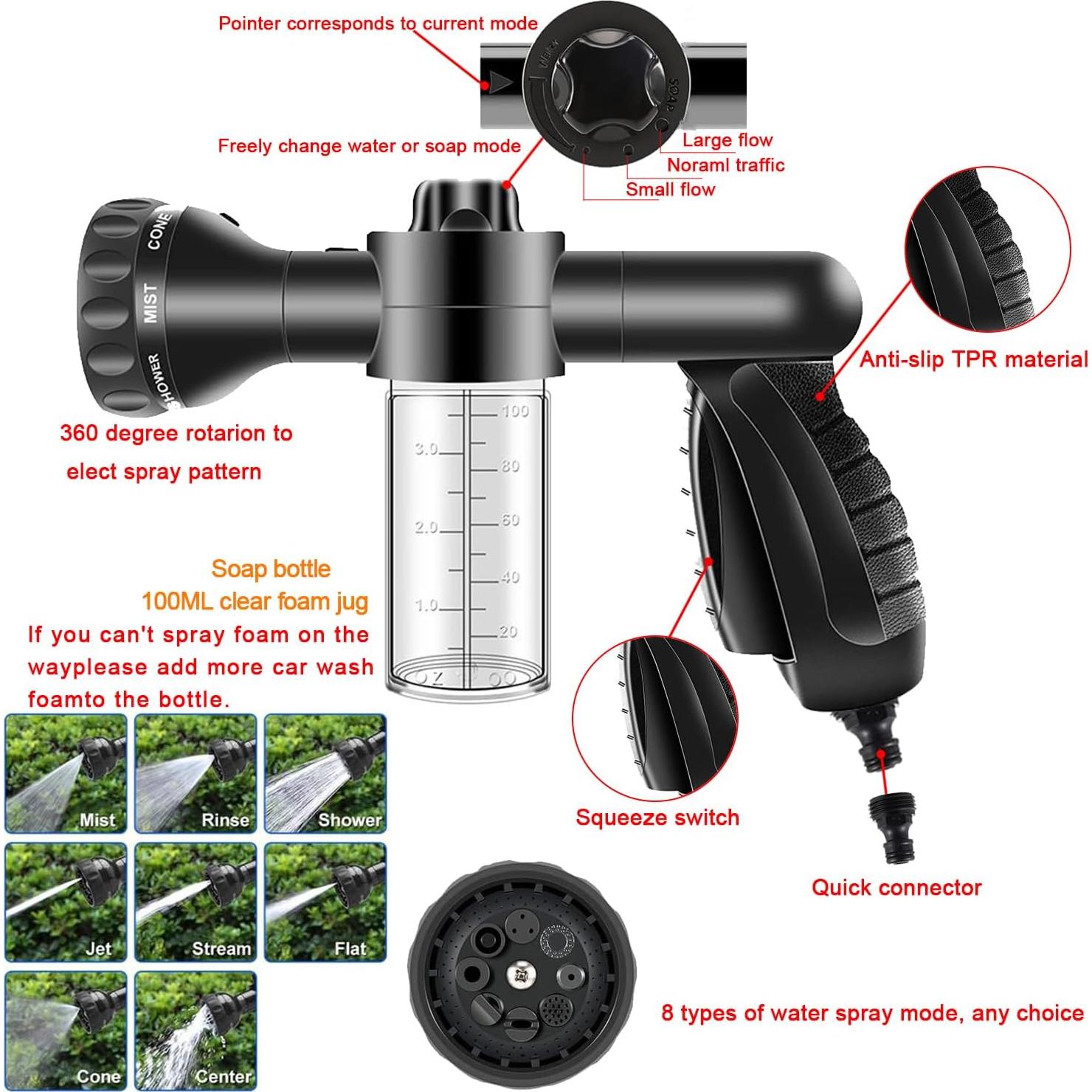 Kit de Lavado de Autos LIANXIN QJB-30 con Pistola de Espuma