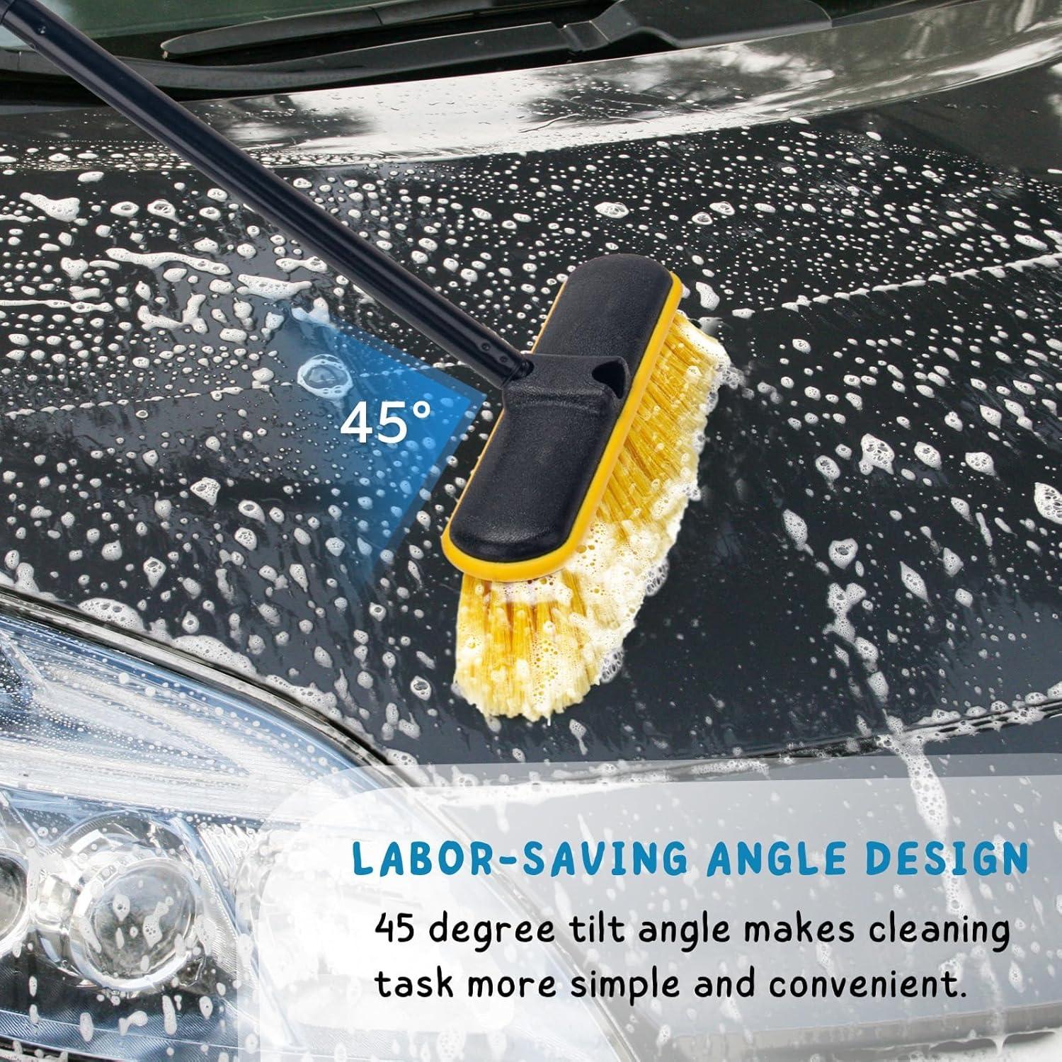 Cepillo de Lavado de Autos KeFanta con Mango Largo 139.7 cm