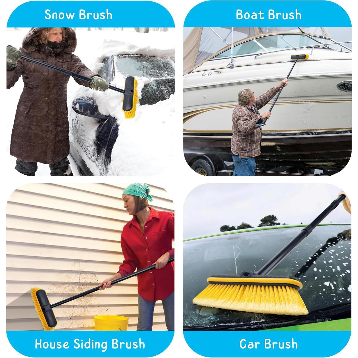 Cepillo de Lavado de Autos KeFanta con Mango Largo 139.7 cm