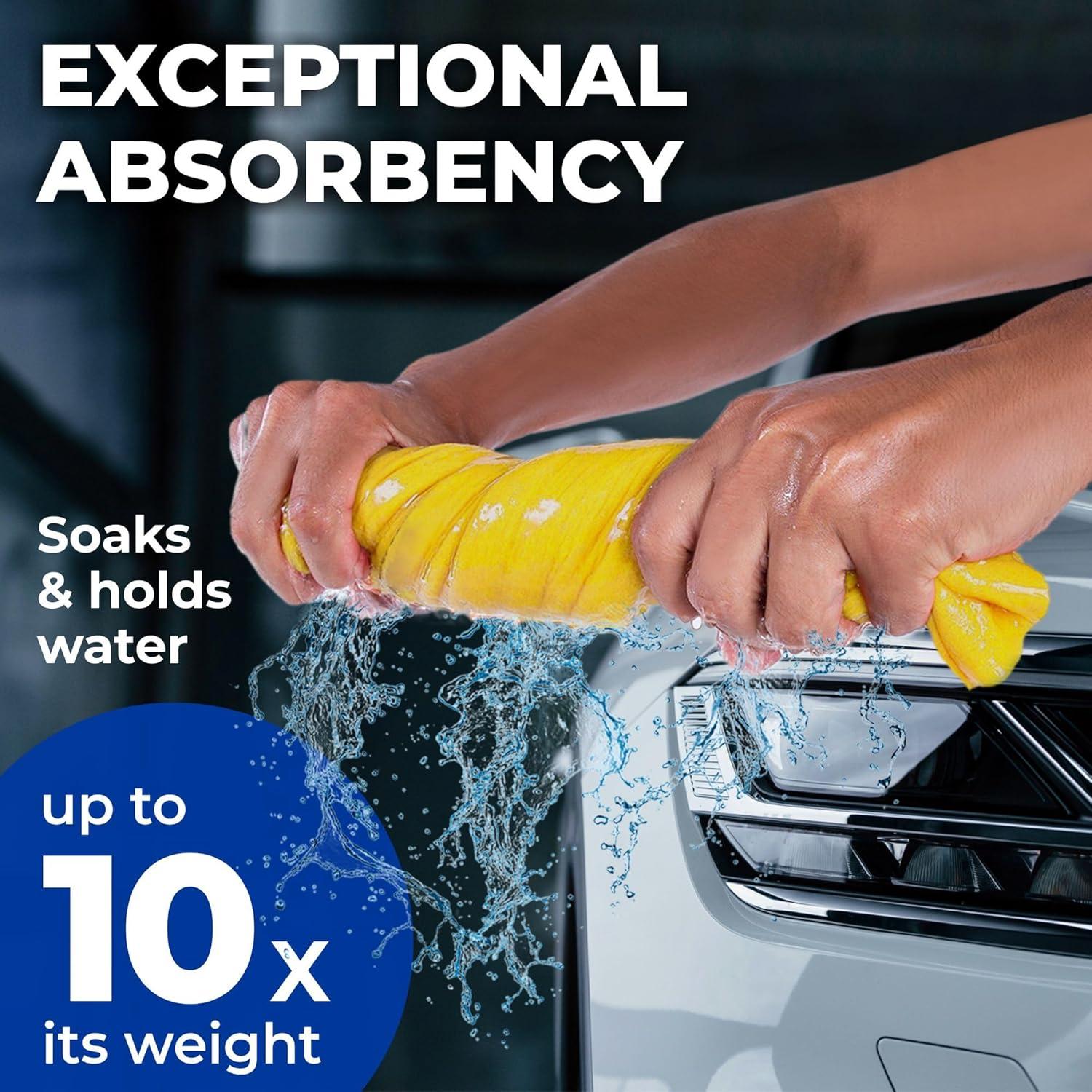 Toalla Shammy XL Mighty Cleaner - 2pk 64x86cm Super Absorbente