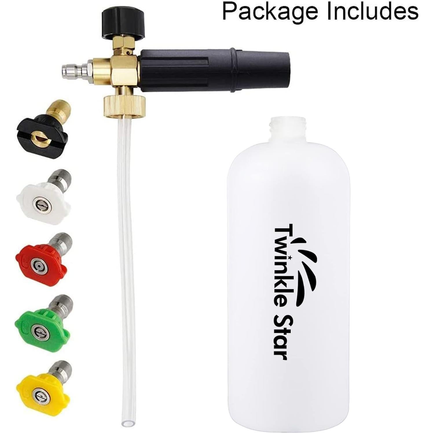 Cañón de Espuma Twinkle Star 1L con Conector Rápido 1/4"