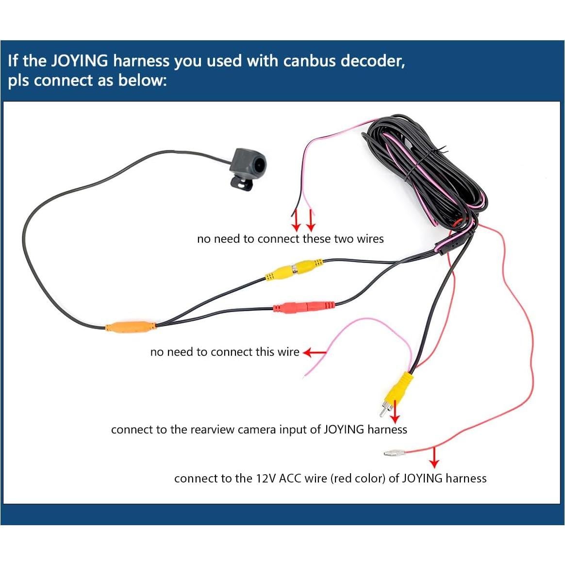 Joying Backup Camera 1080P Rear Camera for Car Rear View Camera Ultra HD Waterproof Reverse Camera 2 megapixels 125° Wide with Night Vision, WDR, IP68K Level Waterproof(AR-R)
