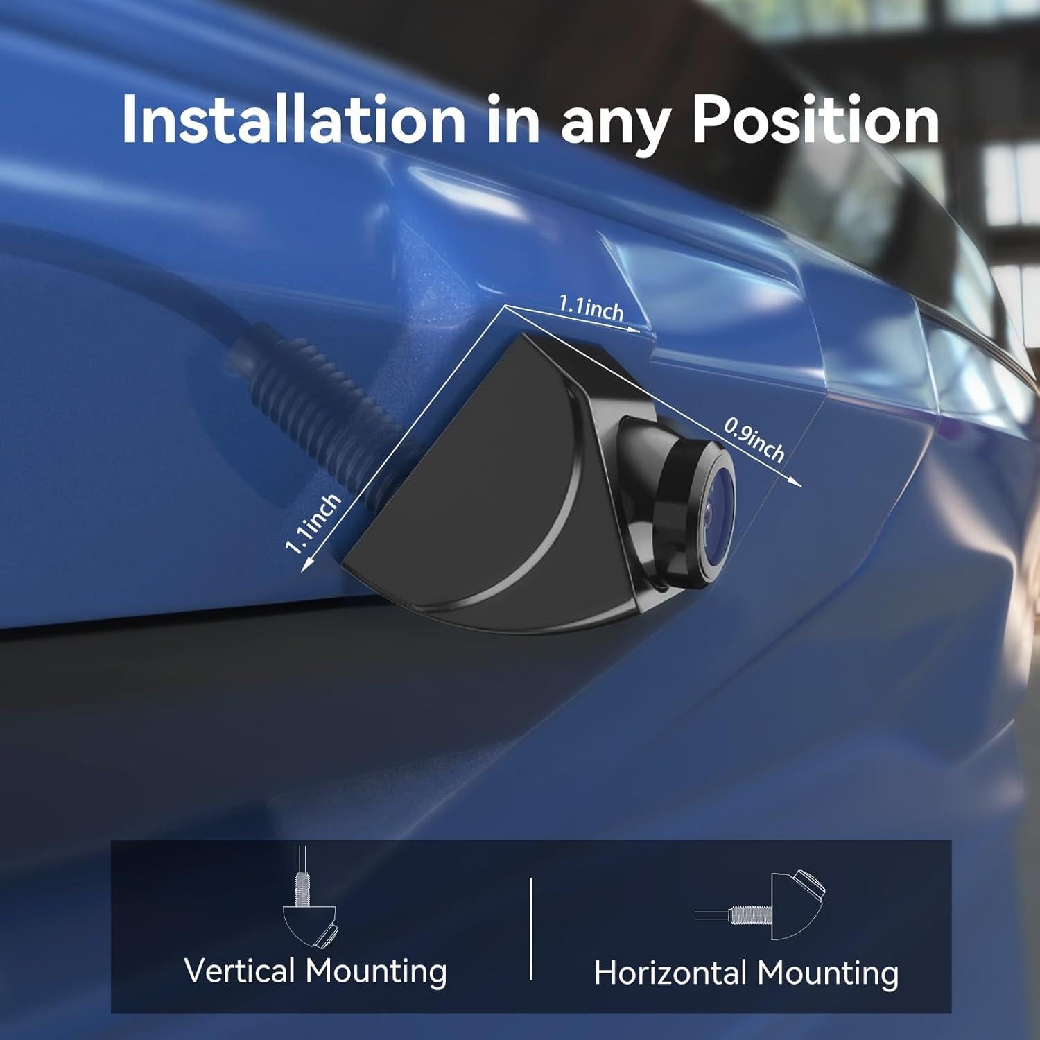 Cámara de Respaldo eRapta A2DXT 1080P Rotativa 360° IP69K