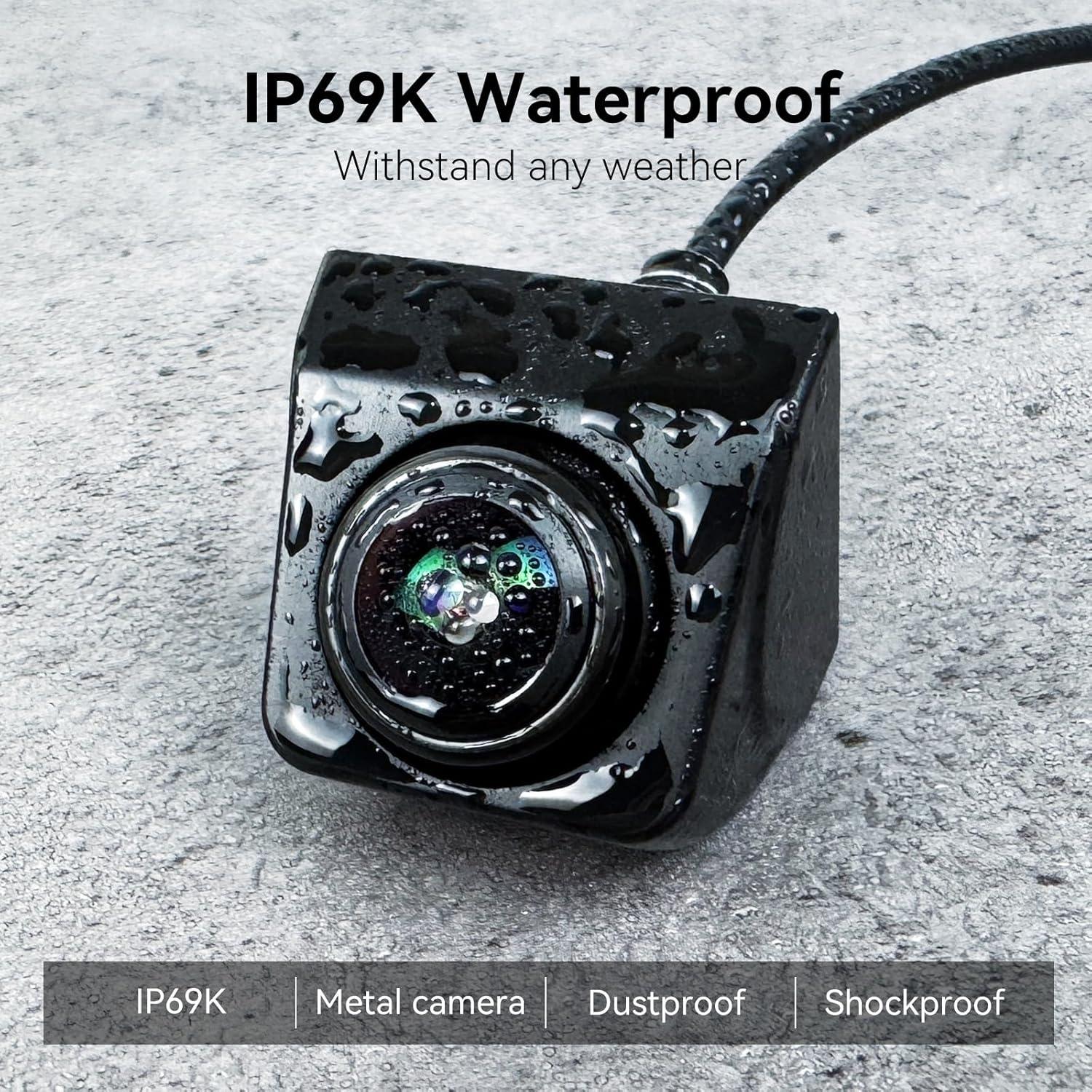 Cámara de Respaldo eRapta A2DXT 1080P Rotativa 360° IP69K