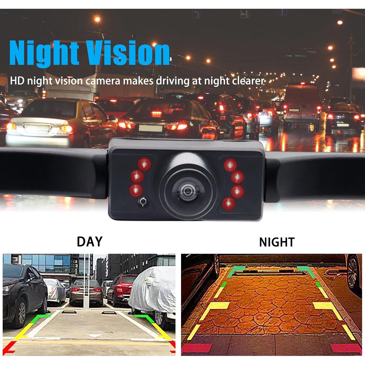 Cámara de Respaldo HD AUTOXBERT con Visión Nocturna 170°