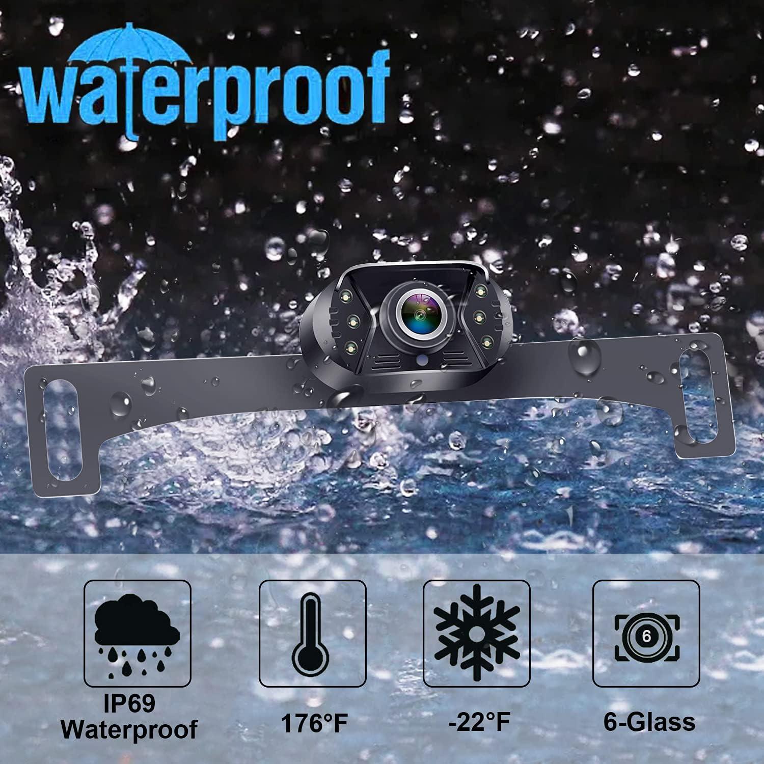 Cámara de Respaldo HD 1080P Yakry con Monitor 10.9 cm