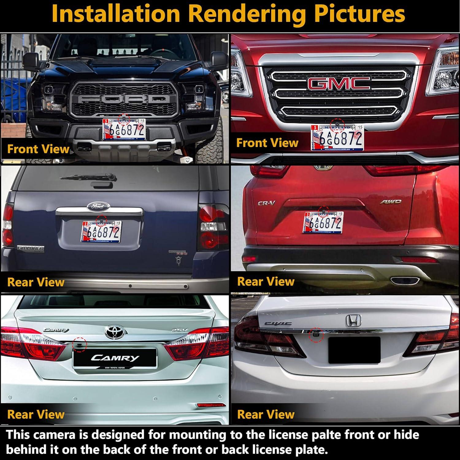 Cámara de Respaldo NATIKA WD-779 HD 720P con Visión Nocturna