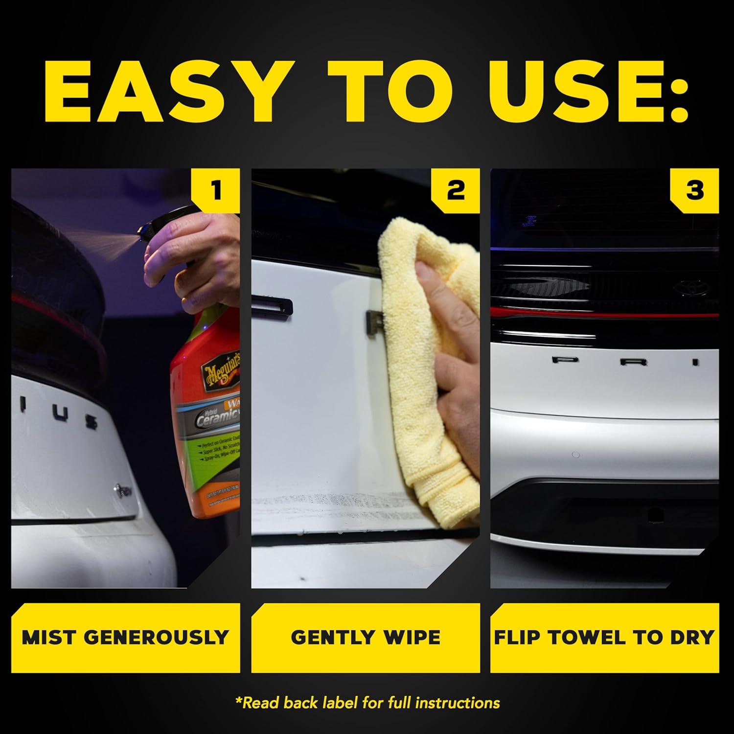 Lavado y Cera Híbrido Cerámico Sin Agua Meguiar's 24 Oz