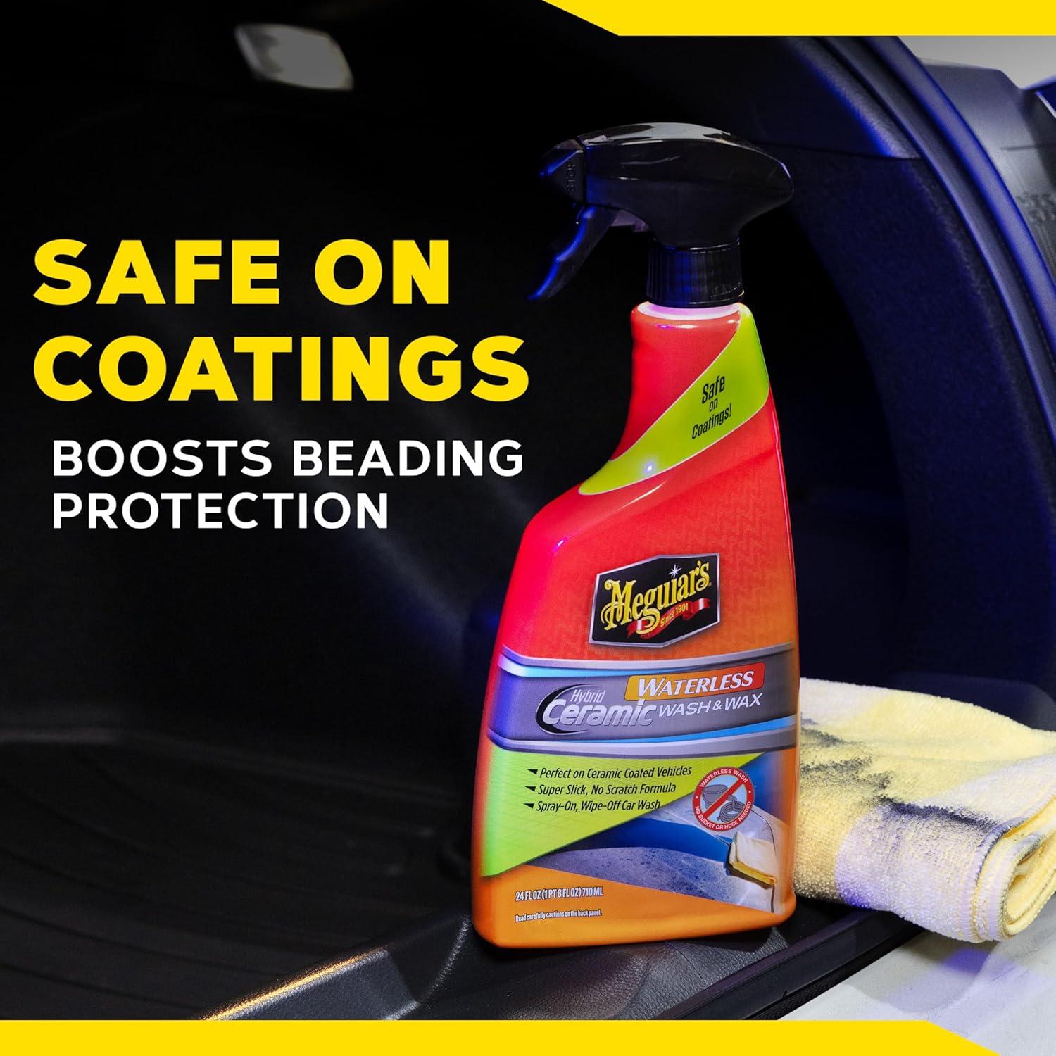 Lavado y Cera Híbrido Cerámico Sin Agua Meguiar's 24 Oz