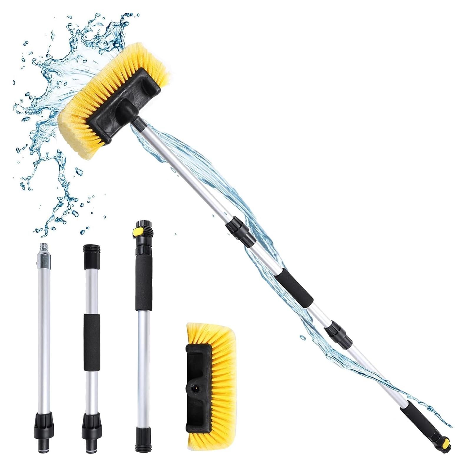 Cepillo de Lavado de Autos NAVAPAL 137 cm Ajustable Amarillo