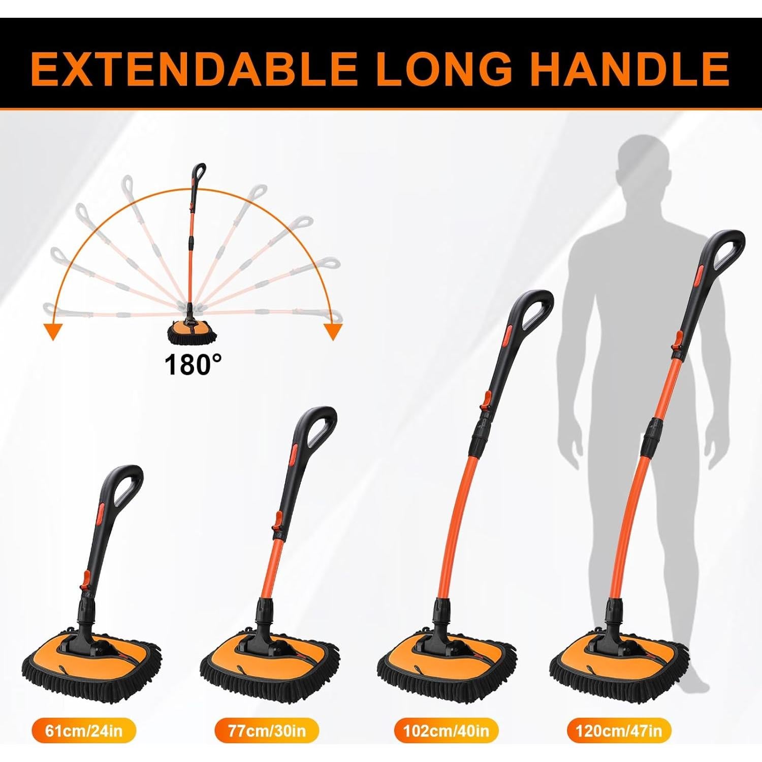 Cepillo de Lavado de Autos MOUCHOT con Mango Extensible 119 cm