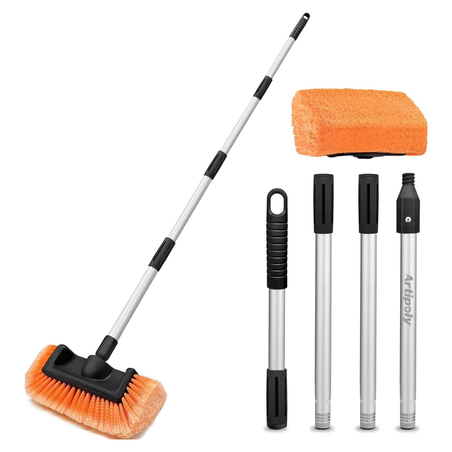 Cepillo de Lavado de Autos ARTIPOLY 30 cm con Mango 165 cm