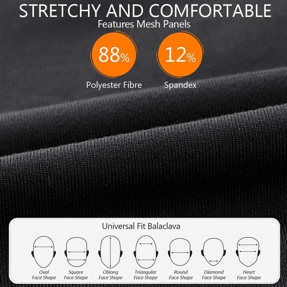 Máscara Facial Balaclava ILM FM01 para Motocicleta Negra