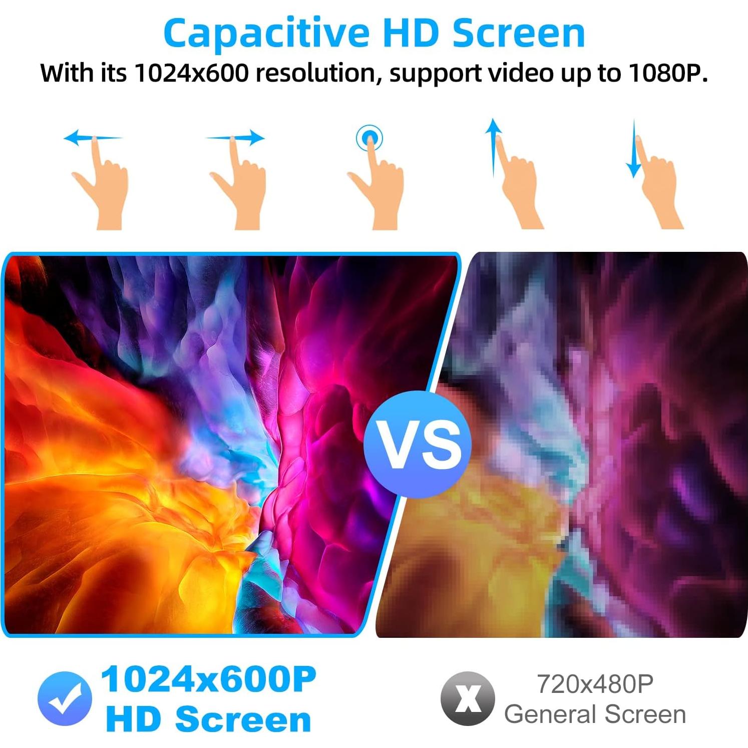 Estéreo de Coche Inalámbrico SJOYBRING Doble Din 7" HD