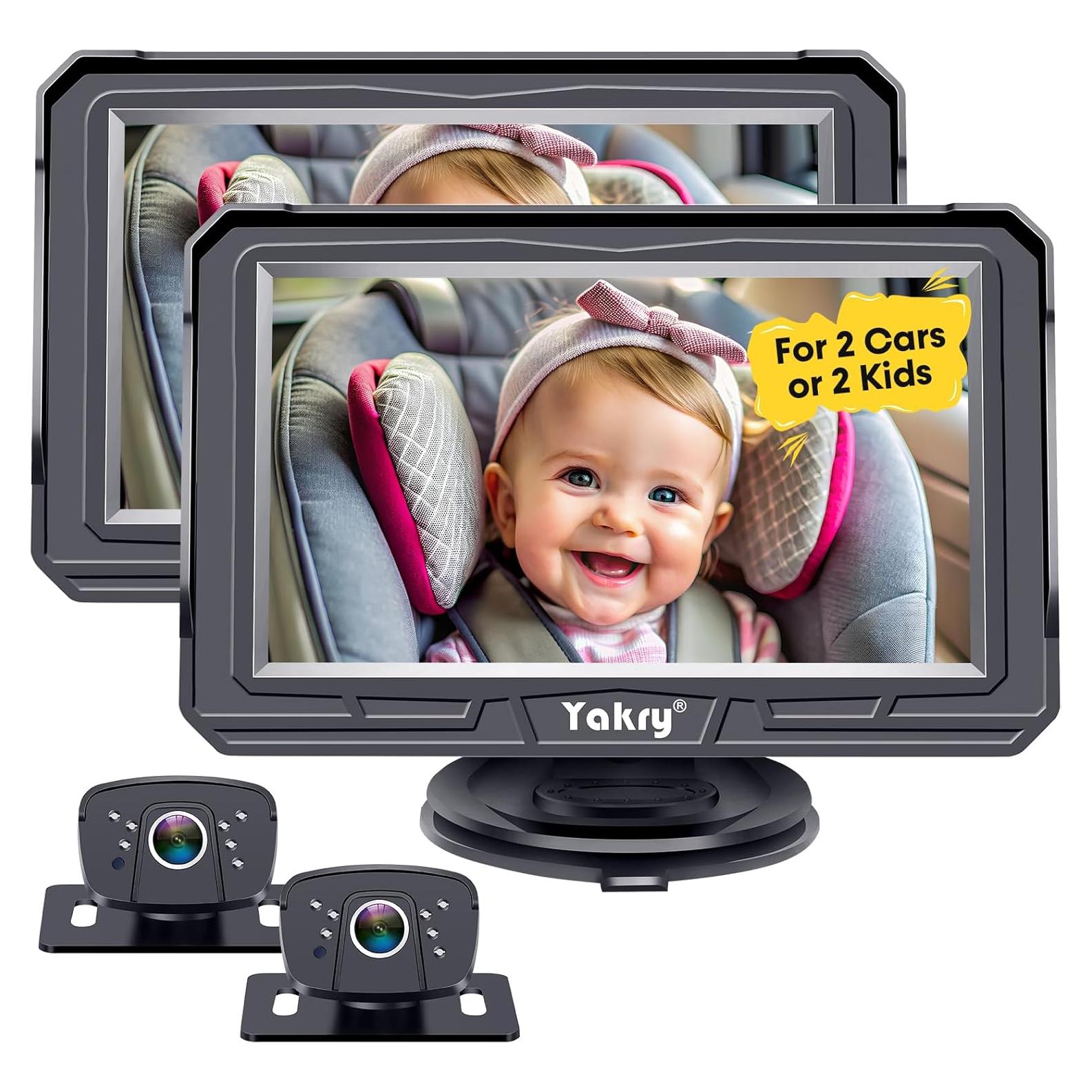 Cámara para Bebés Yakry Y60 - 2 Paquetes, HD 1080P, Visión Nocturna