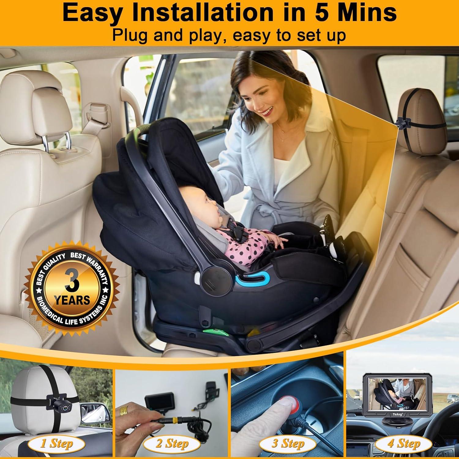 Cámara para Bebés Yakry Y60 - 2 Paquetes, HD 1080P, Visión Nocturna