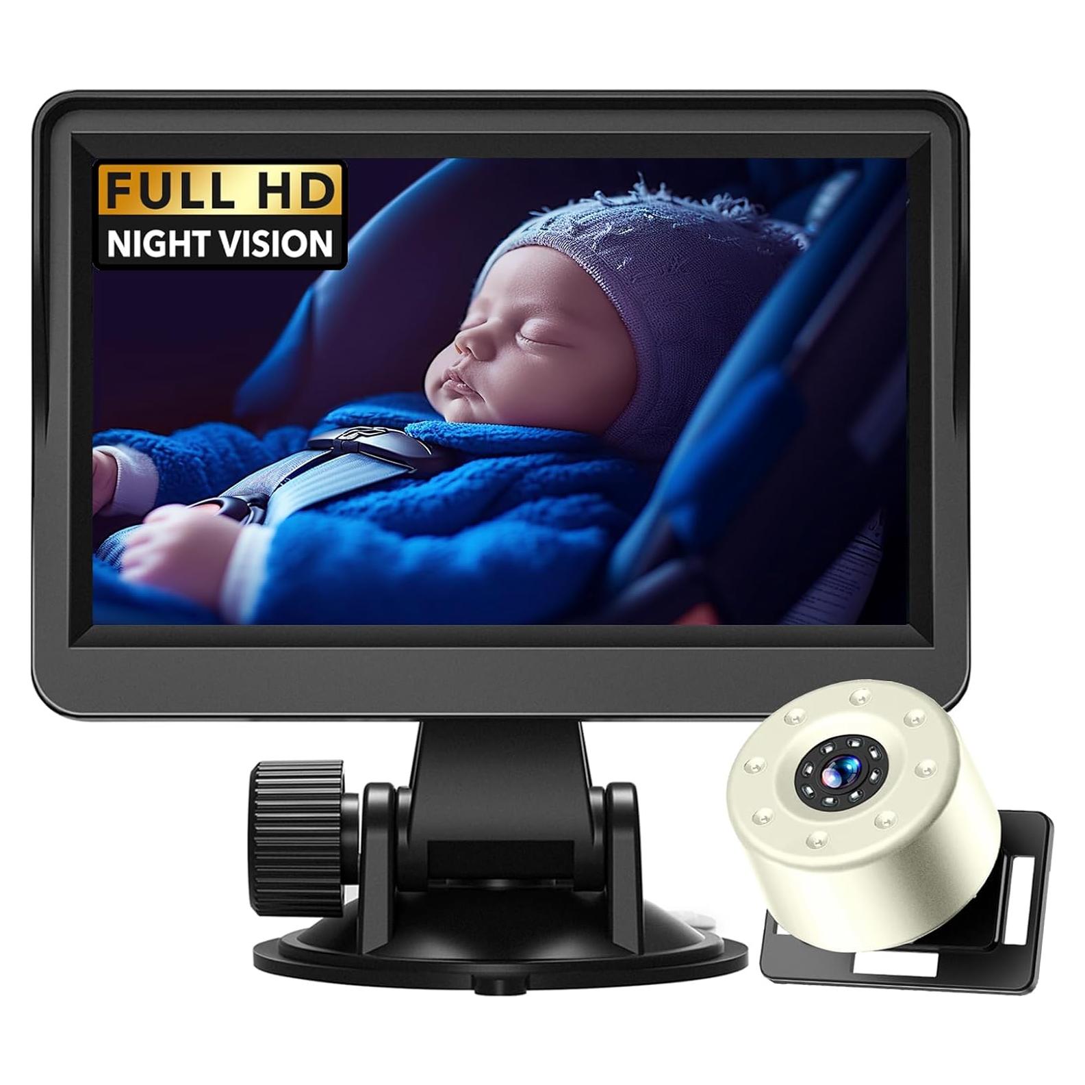 Cámara de Coche para Bebé NewHail 4.3" HD con Visión Nocturna