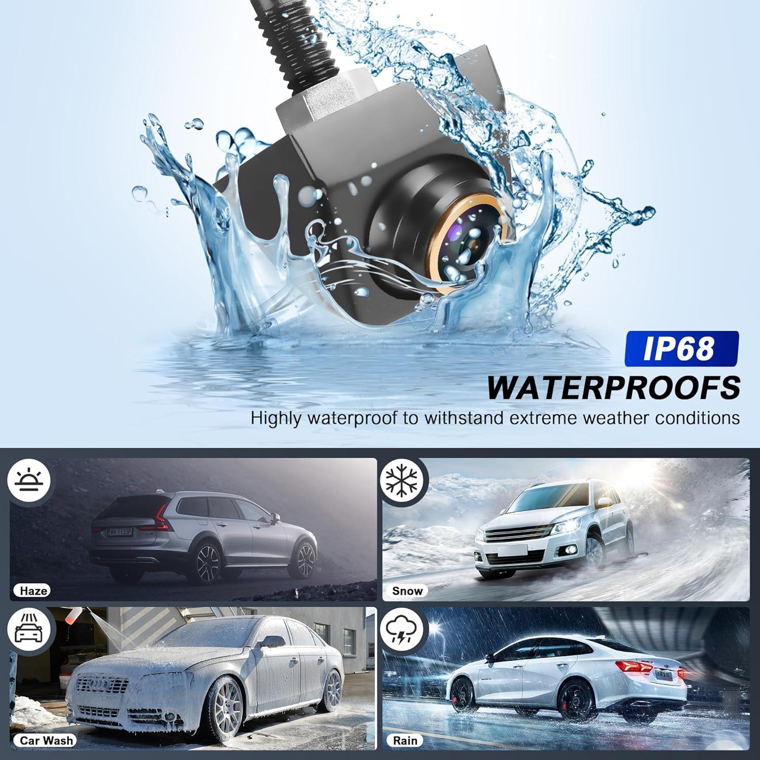 Cámara de Respaldo HD 1080P Loan Chiangmai 170° Blanca