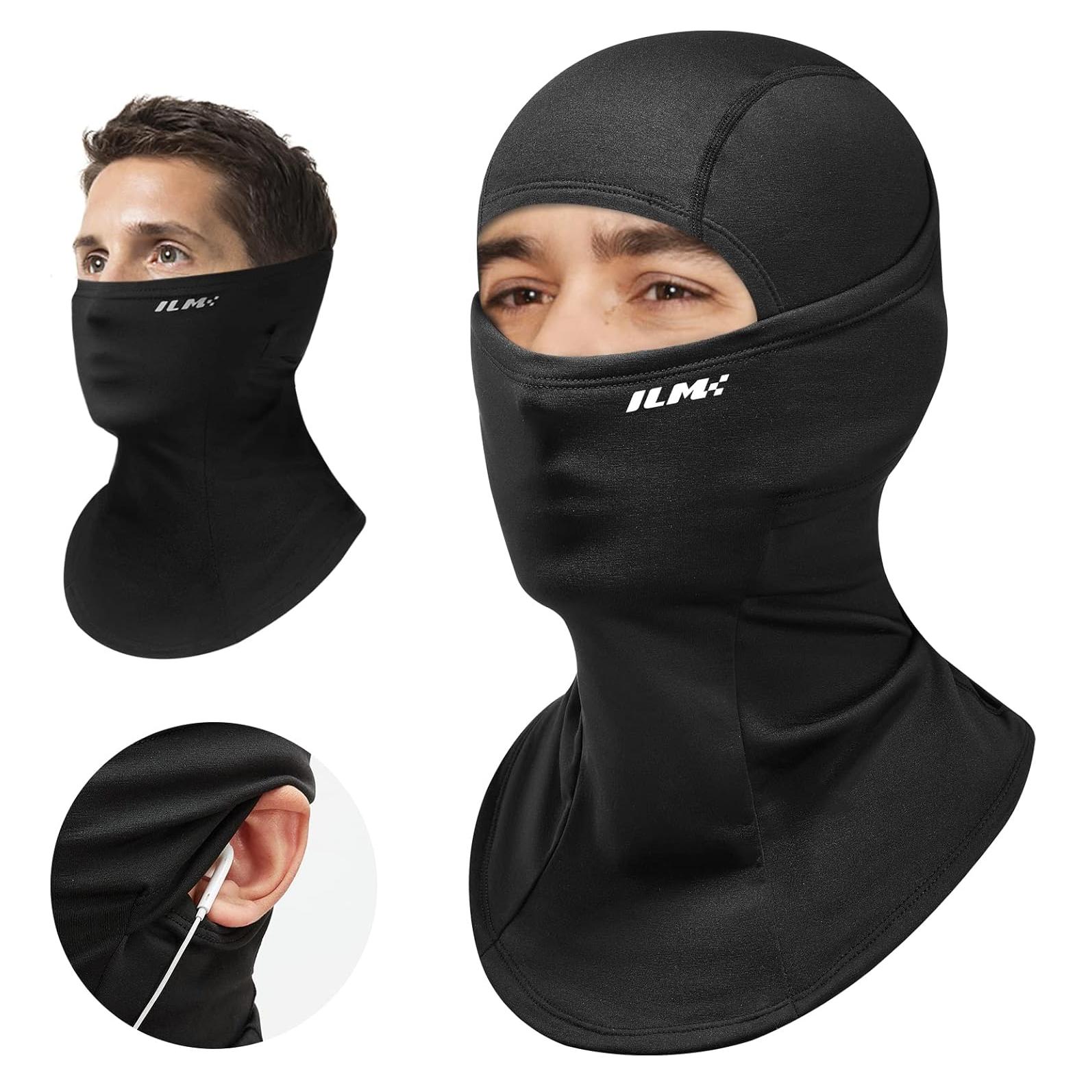 Máscara Facial Balaclava ILM FM01 para Motocicleta Negra