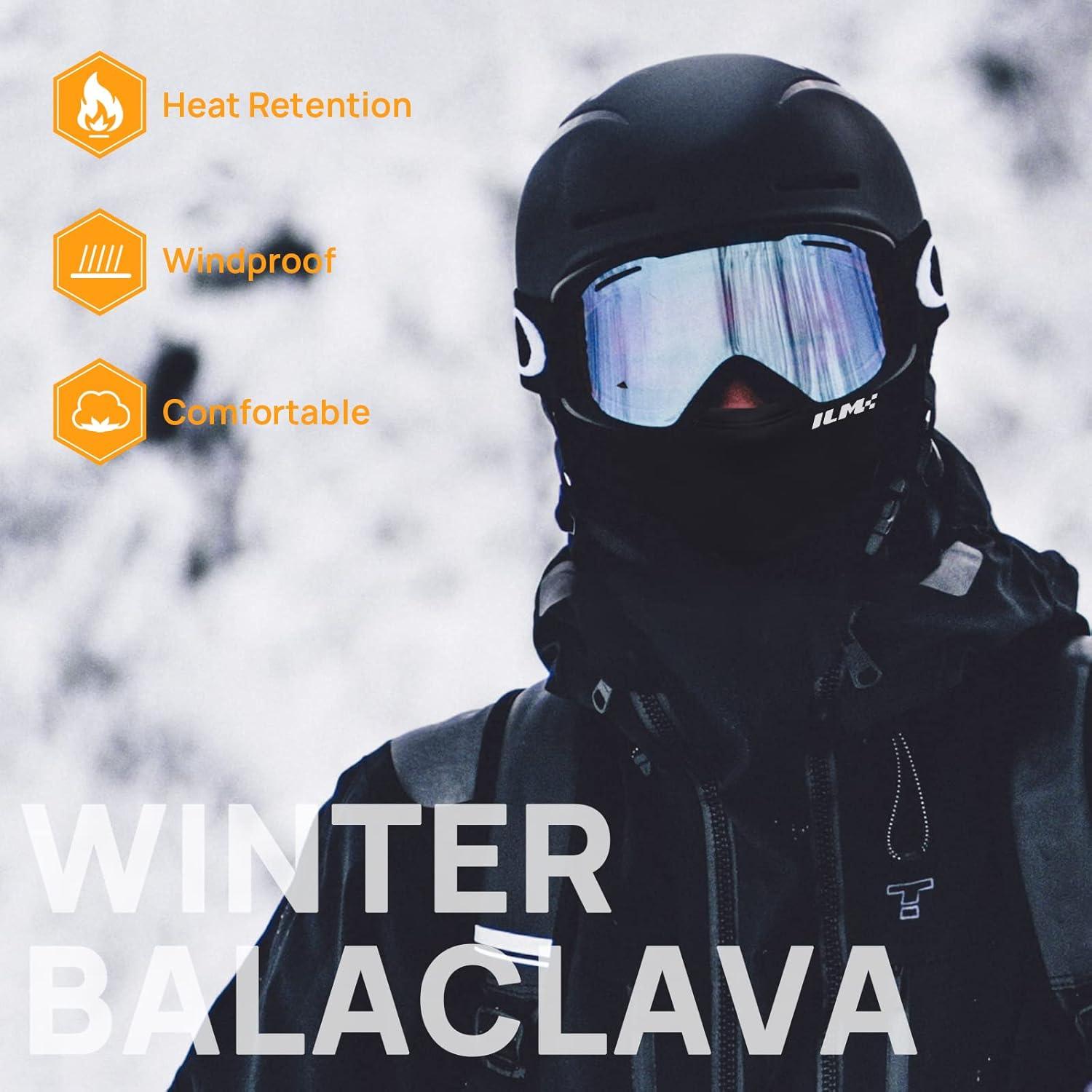 Máscara Facial Balaclava ILM FM01 para Motocicleta Negra