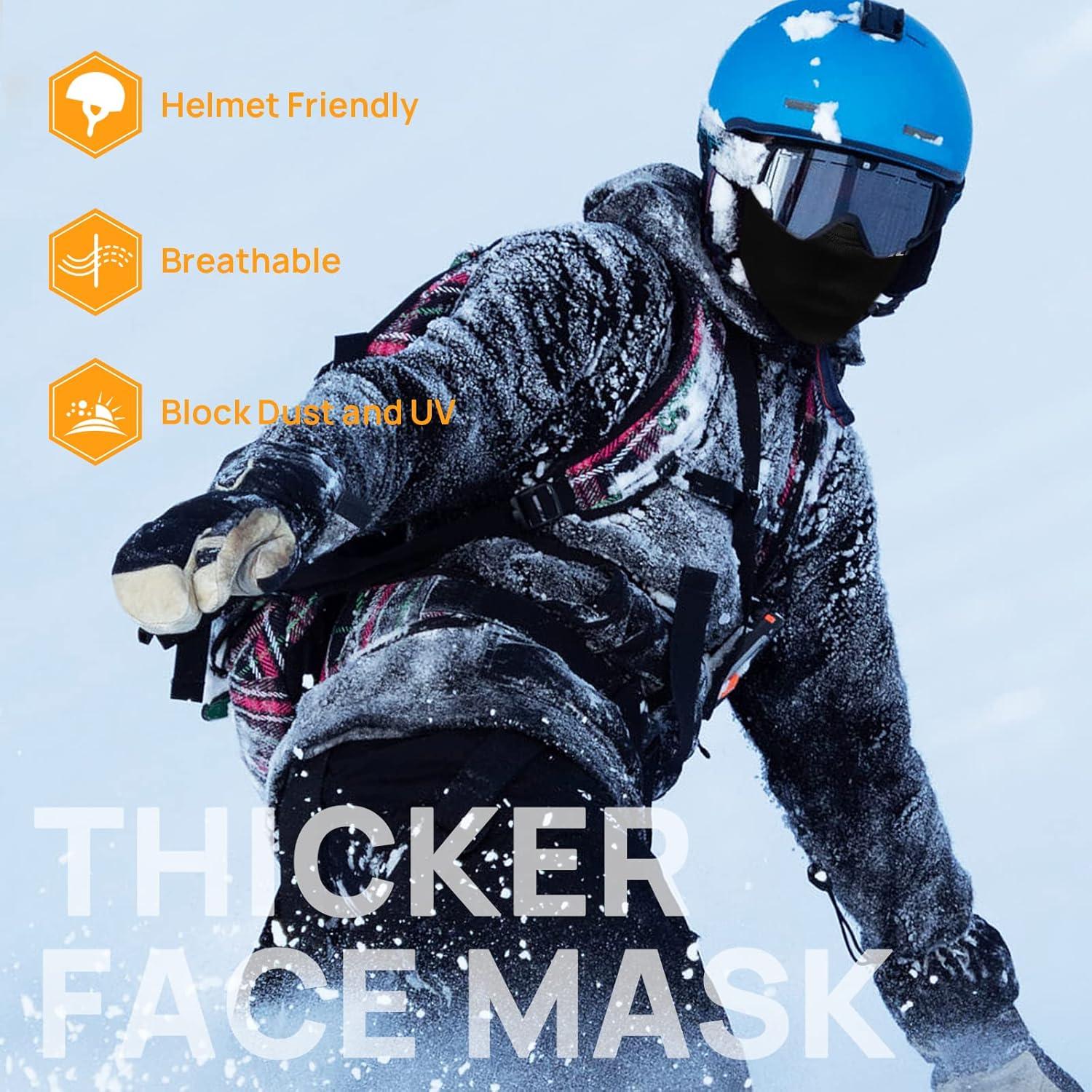 Máscara Facial Balaclava ILM FM01 para Motocicleta Negra