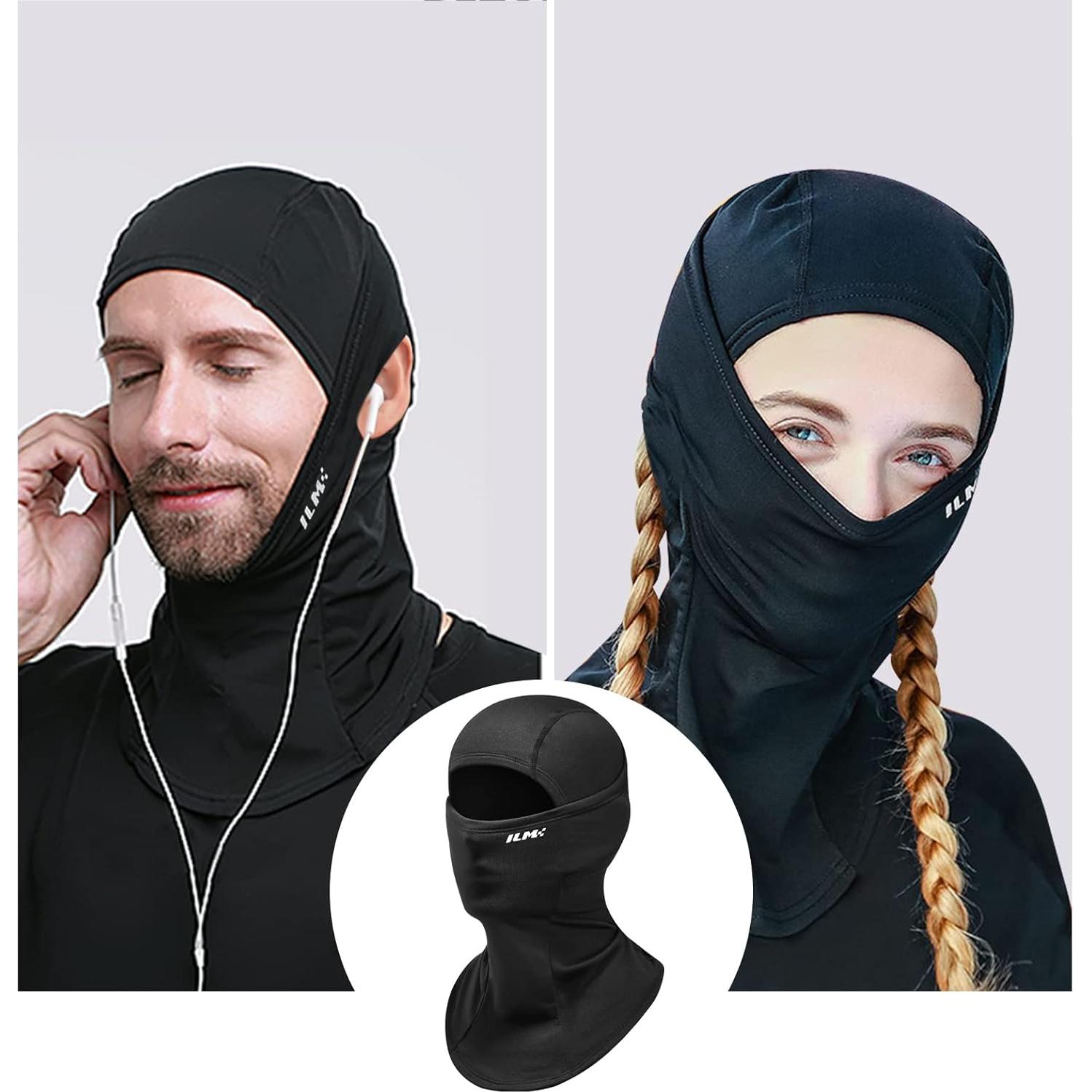 Máscara Facial Balaclava ILM FM01 para Motocicleta Negra