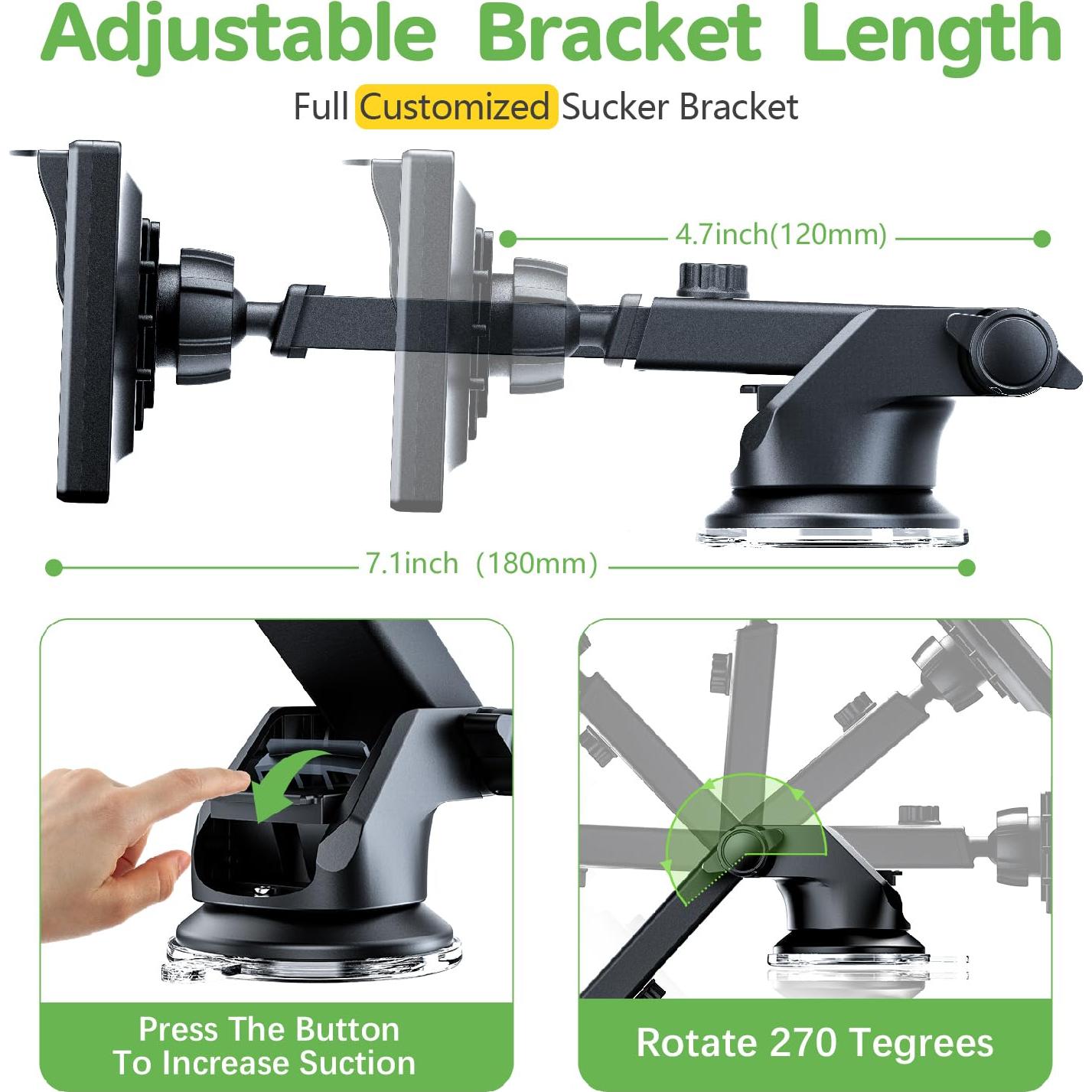 IPOZITO Car Camera for Baby Monitor for 2 Kids 5 inch Display HD 1080P Dual-Channel Baby Car Camera with IR Night Vision Adjustable Bracket Lengt Clear Wide View for Rear Facing Seat