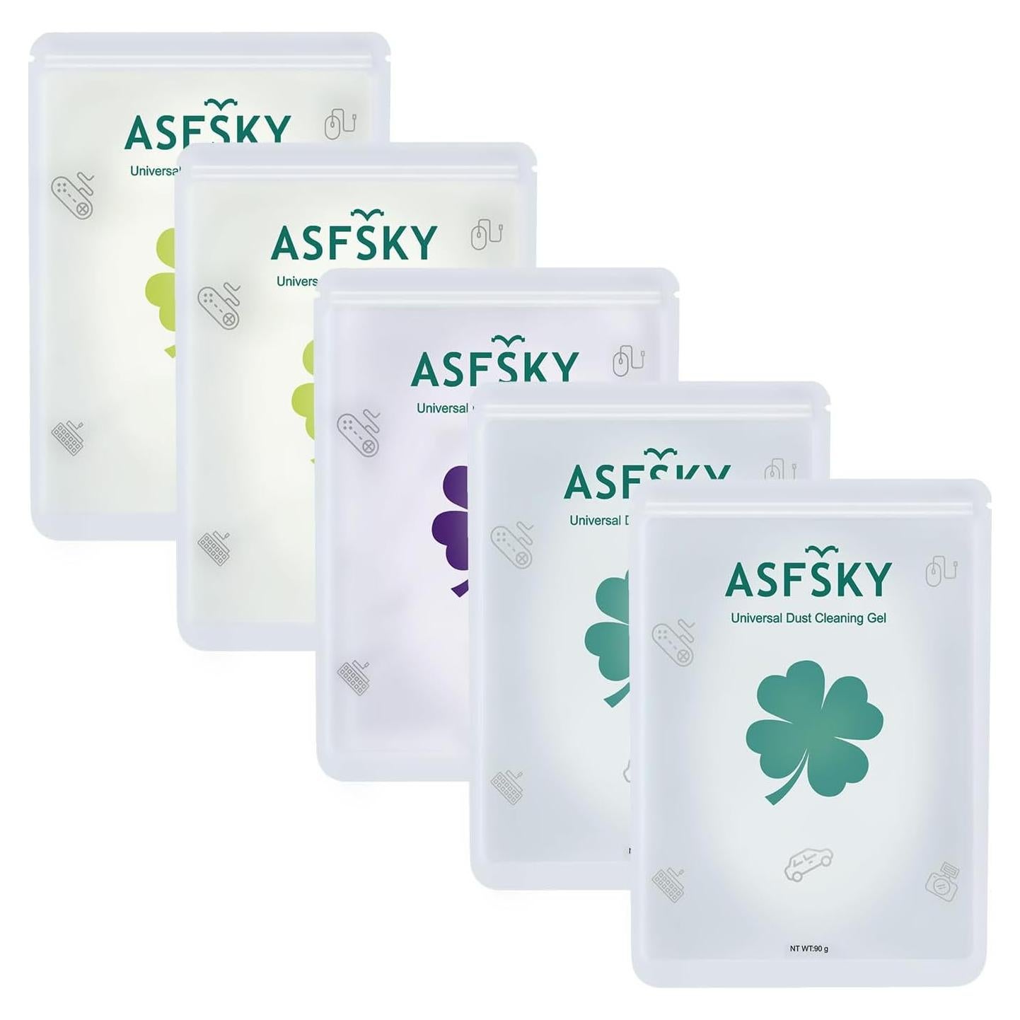 ASFSKY Car Cleaning Gel for Car Detailing Car Cleaning Putty for Interior Cleaner for Car Vents Car Cleaning Gel Pack 450g（5 Pack）