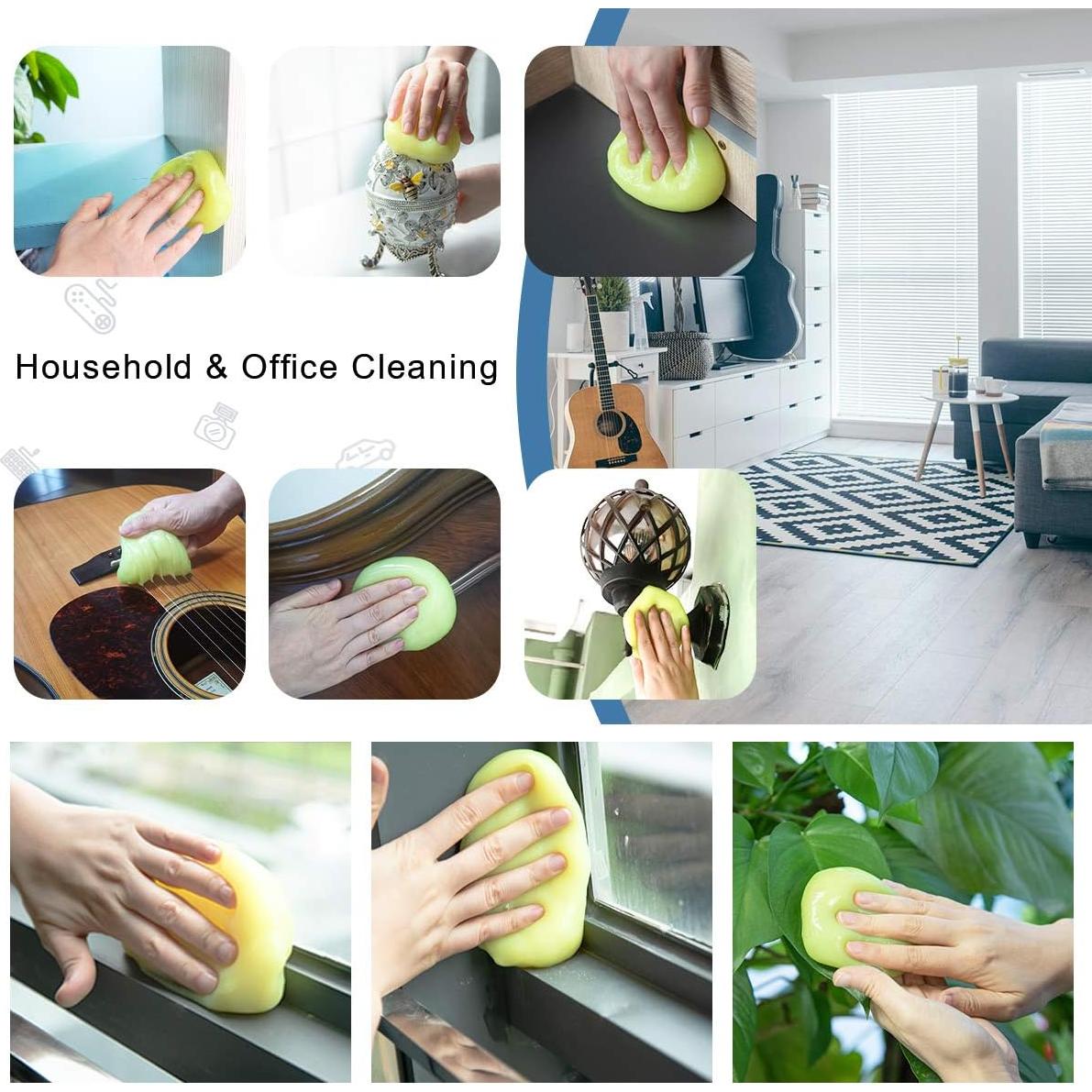 ASFSKY Car Cleaning Gel for Car Detailing Car Cleaning Putty for Interior Cleaner for Car Vents Car Cleaning Gel Pack 450g（5 Pack）