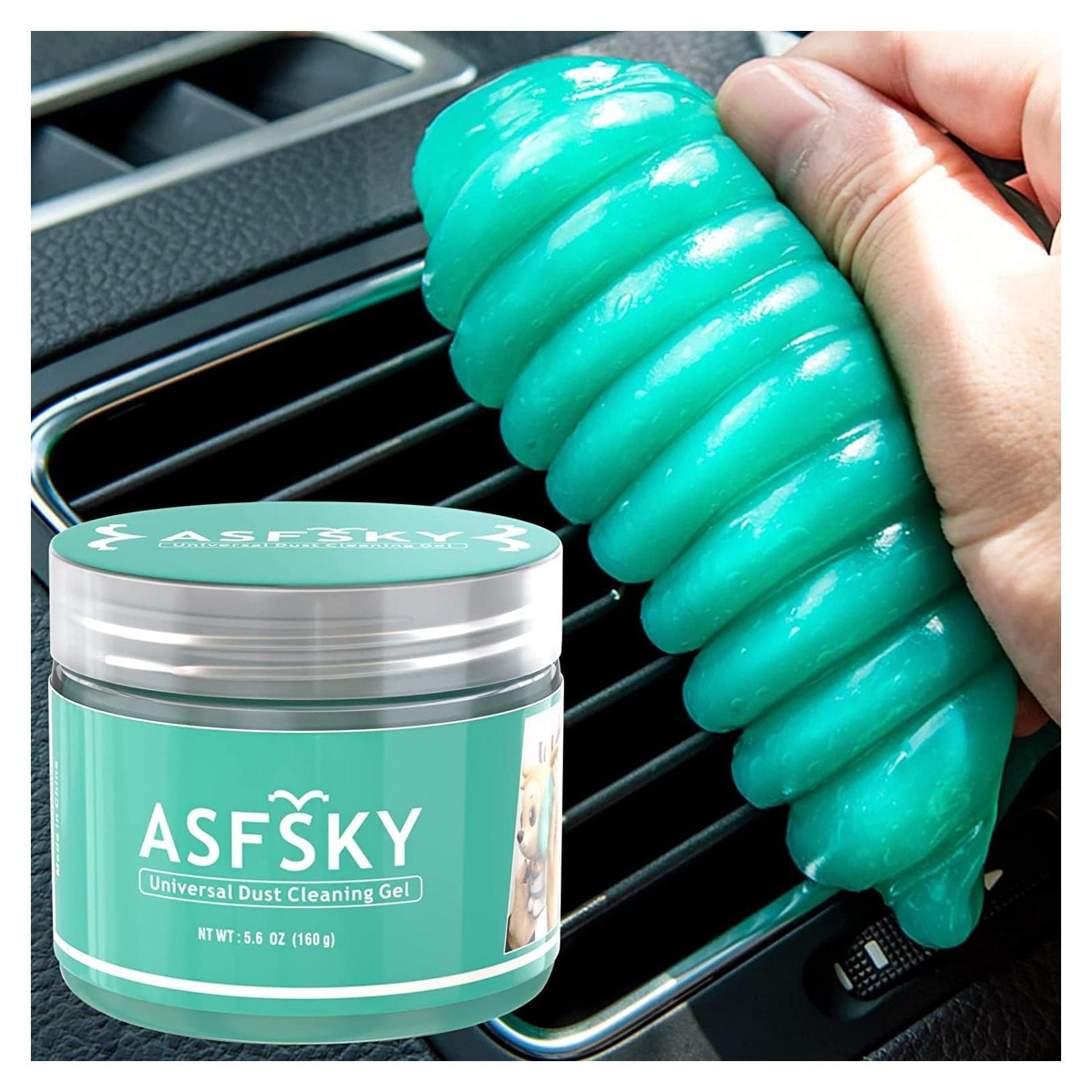 Gel de Limpieza ASFSKY para Coche 160g - Reutilizable y Efectivo