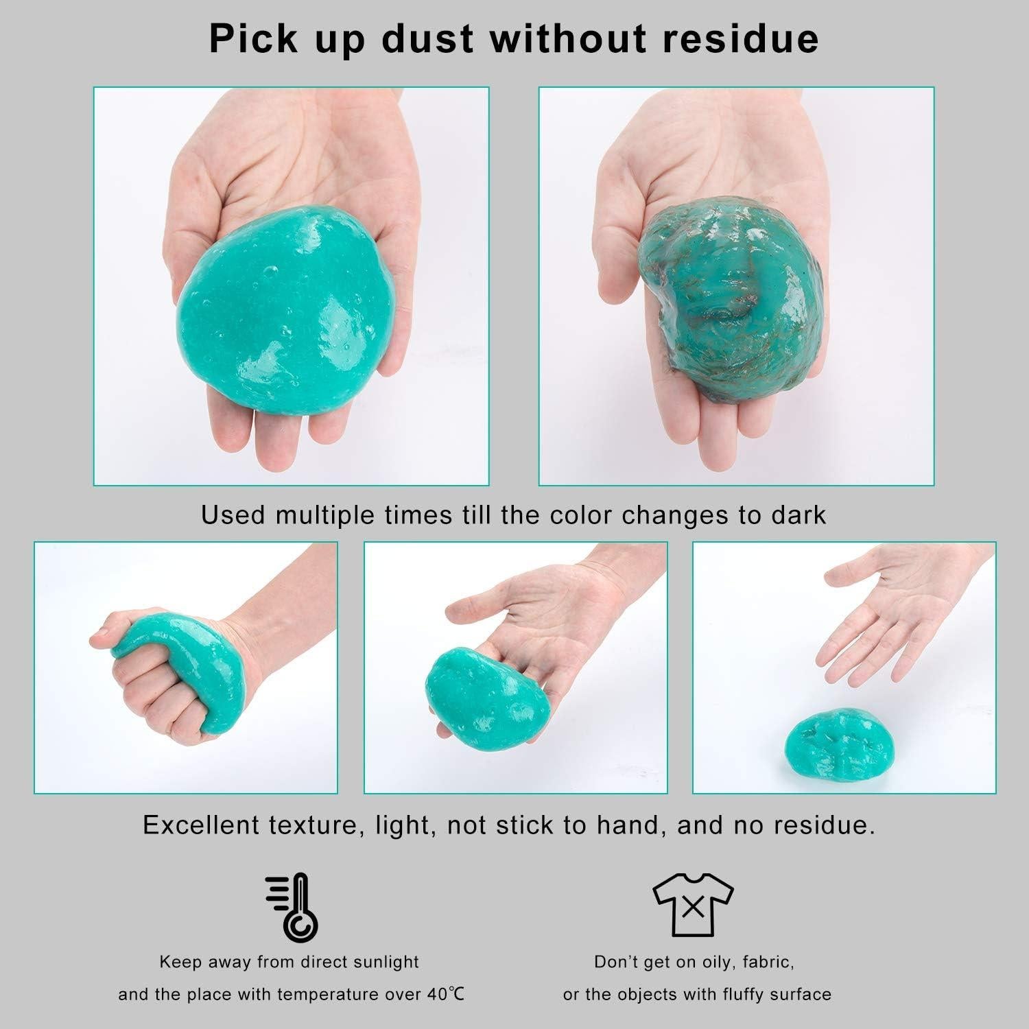 Gel de Limpieza ASFSKY para Coche 160g - Reutilizable y Efectivo