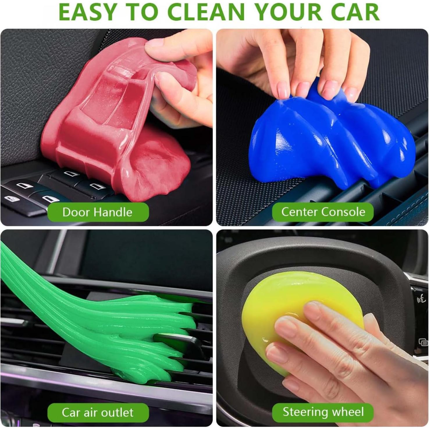 Gel de Limpieza para Automóviles SenseYo 4 Pack 160g Colores