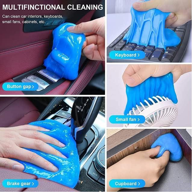 SB Parts Cleaning Gel for Car, Universal Detailing Automotive Dust, Detail Removal Cleaning Keyboard Cleaner for Car Vents, PC, Laptops, Home Appliance, (Blue)… (1)