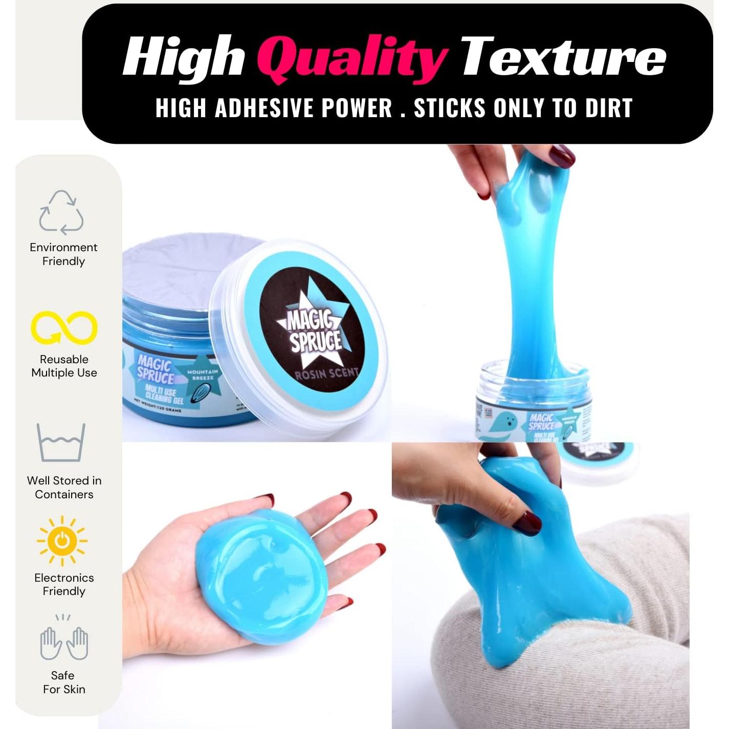 Gel de Limpieza Mágico FINOCLAY 120ml para Auto y Electrónicos