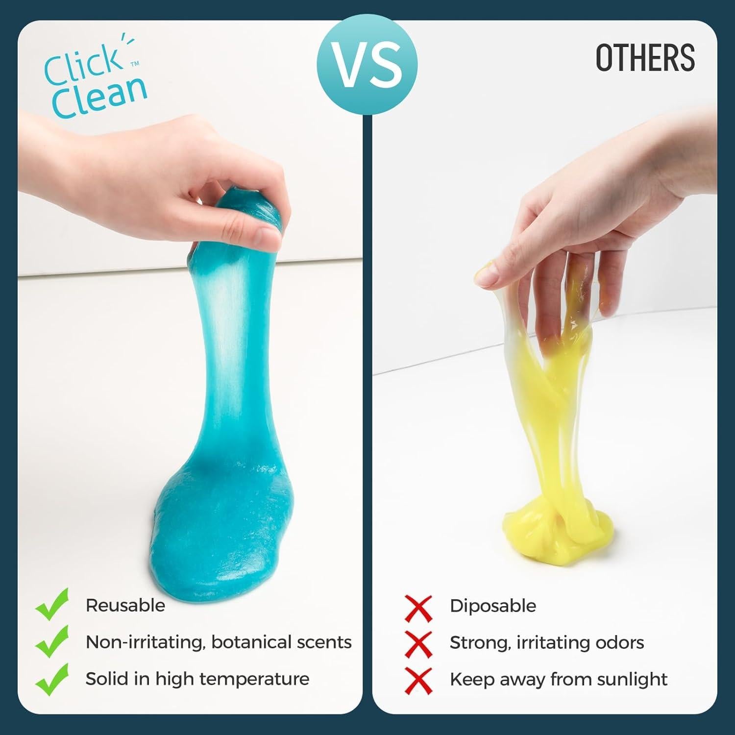 Gel de Limpieza CLICK CLEAN 238g para Automóviles y Teclados