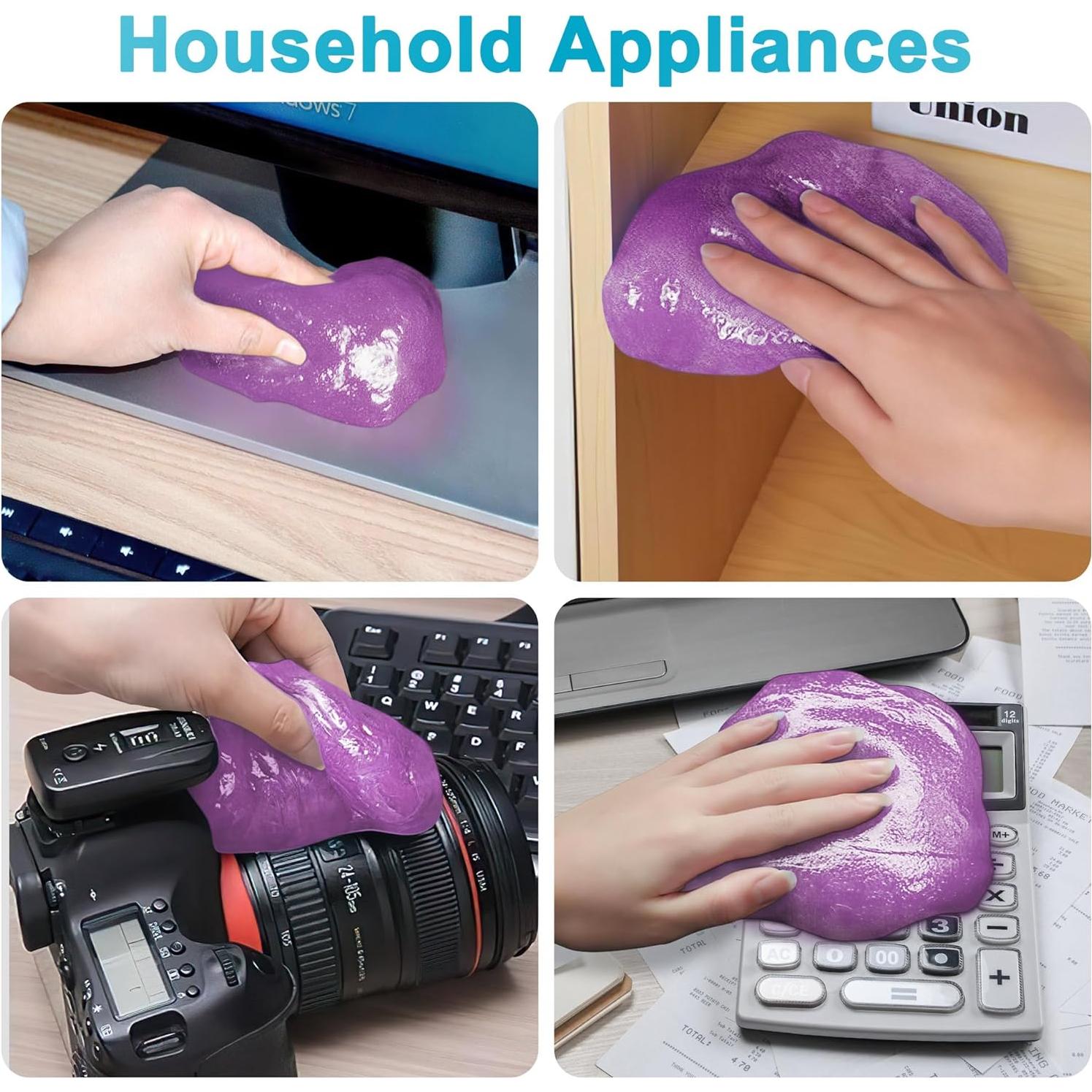 Kit de Gel de Limpieza de Autos FiveJoy 2Pack Púrpura 317g