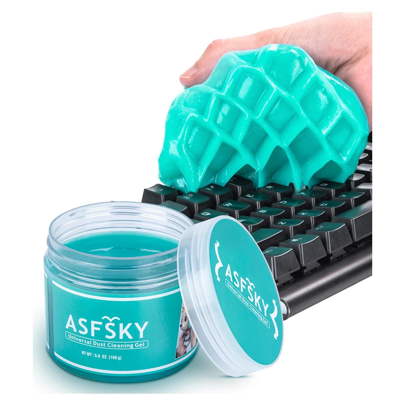 Gel de Limpieza ASFSKY 160g para Teclado y Coche, Aroma Fruta