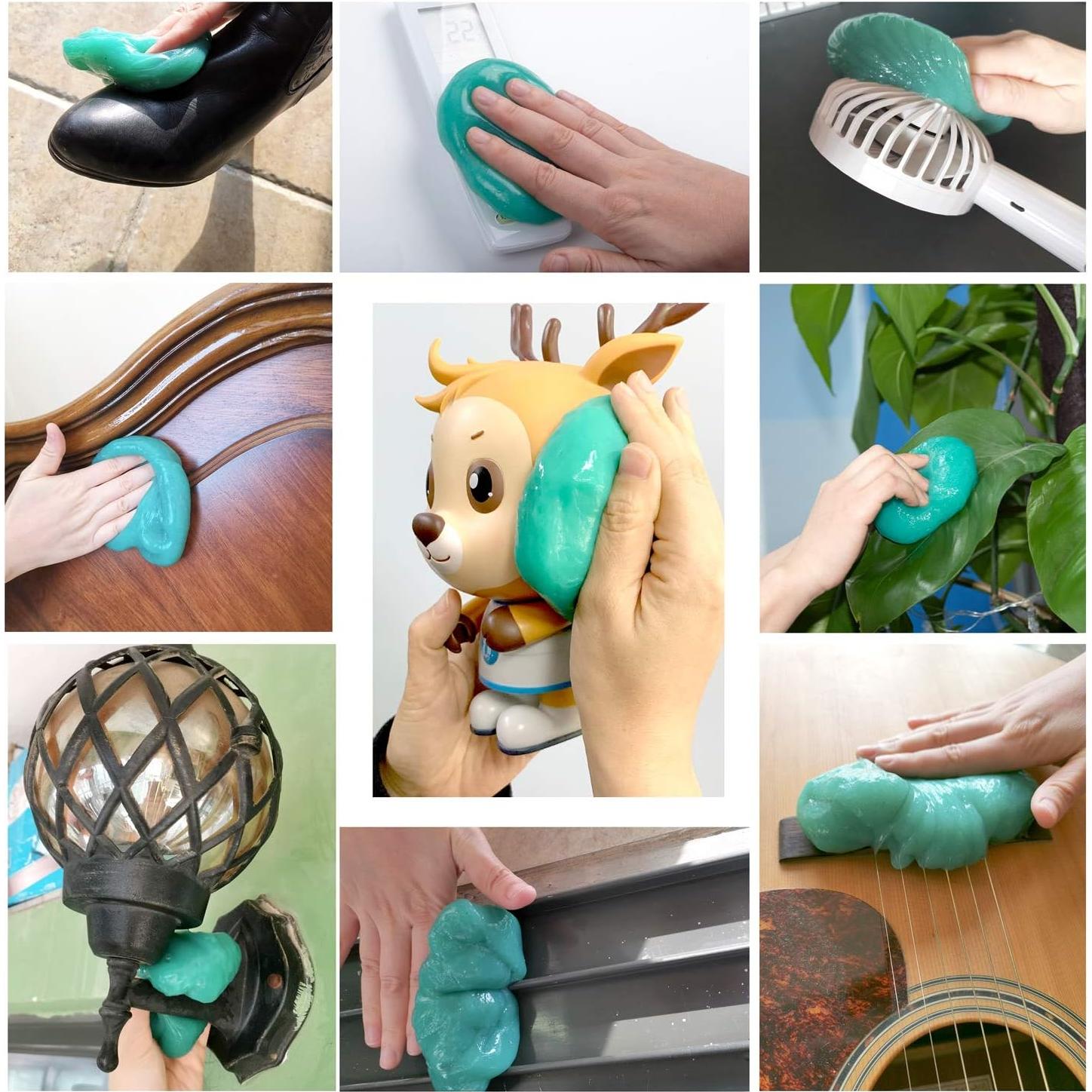 Gel de Limpieza ASFSKY 160g para Teclado y Coche, Aroma Fruta