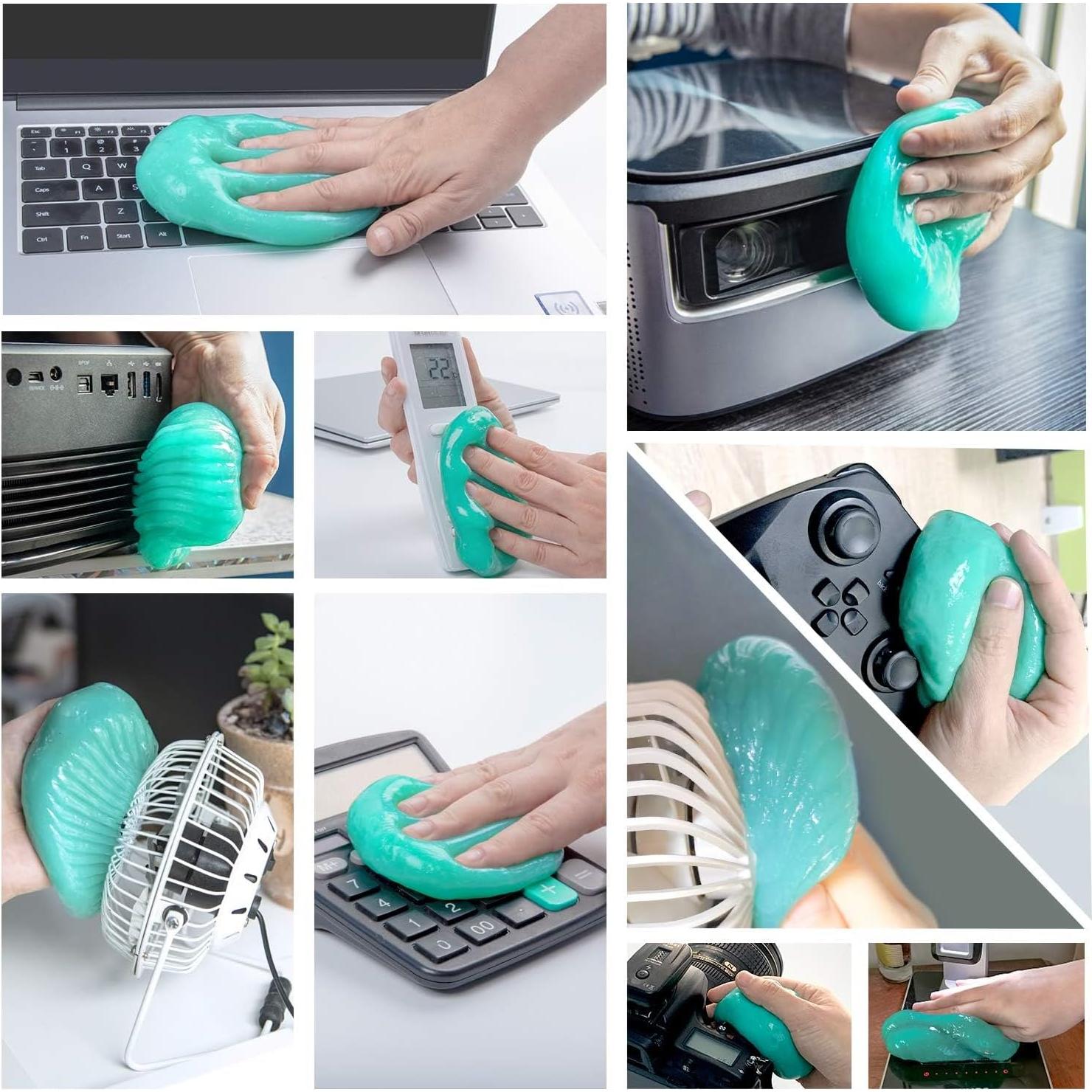 Gel de Limpieza ASFSKY 160g para Teclado y Coche, Aroma Fruta