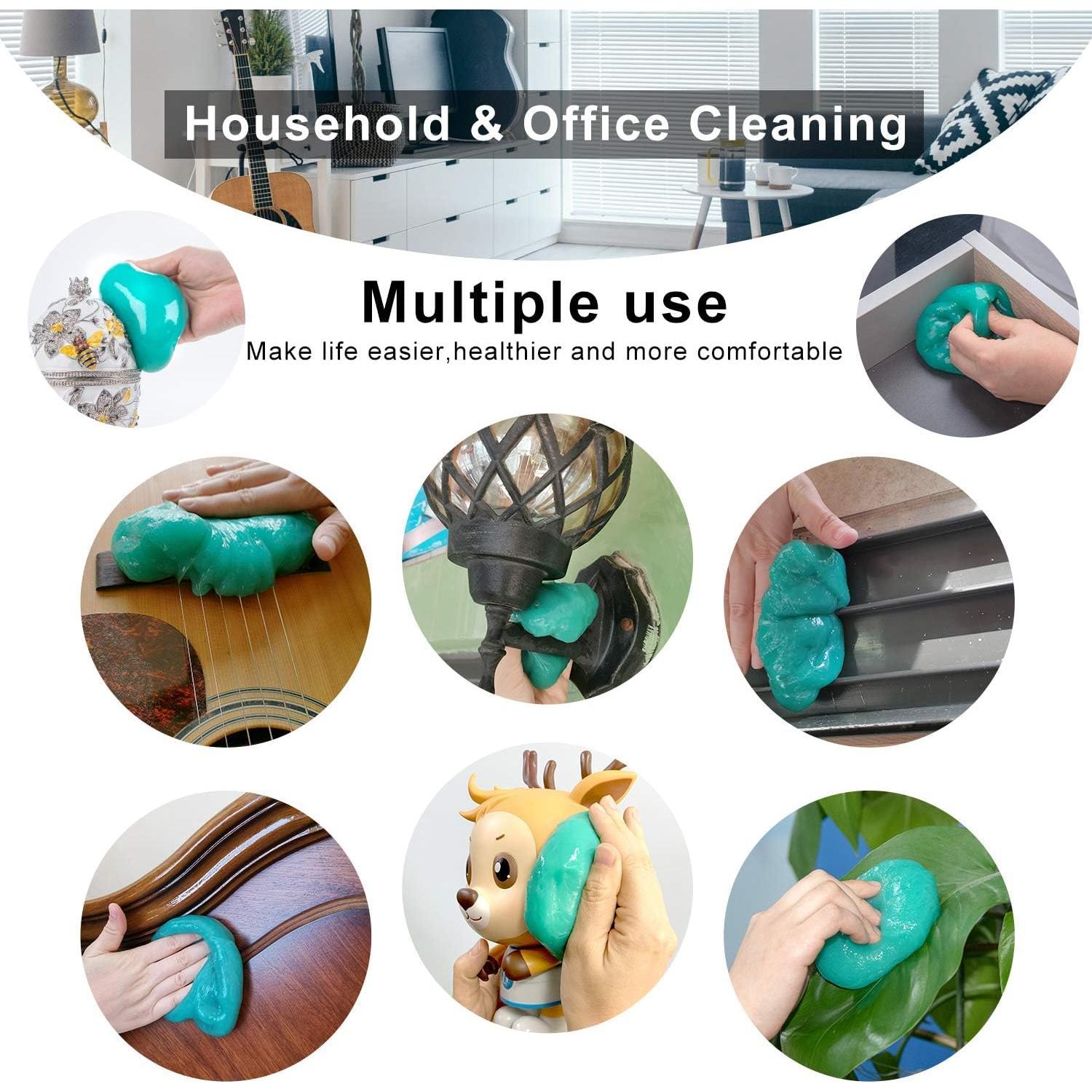 Gel de Limpieza ASFSKY 160g para Teclado y Coche, Aroma Fruta