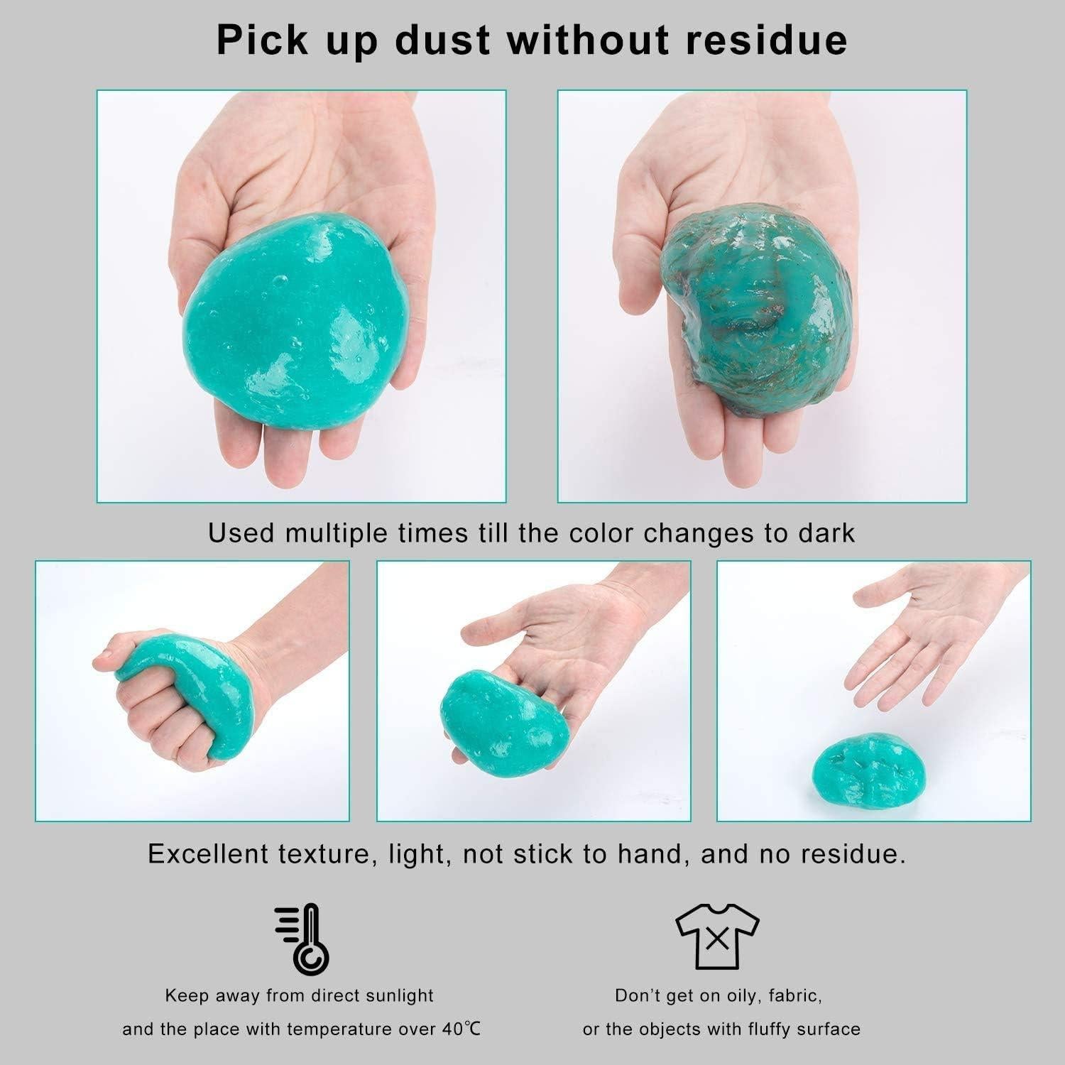 Gel de Limpieza ASFSKY 160g para Teclado y Coche, Aroma Fruta