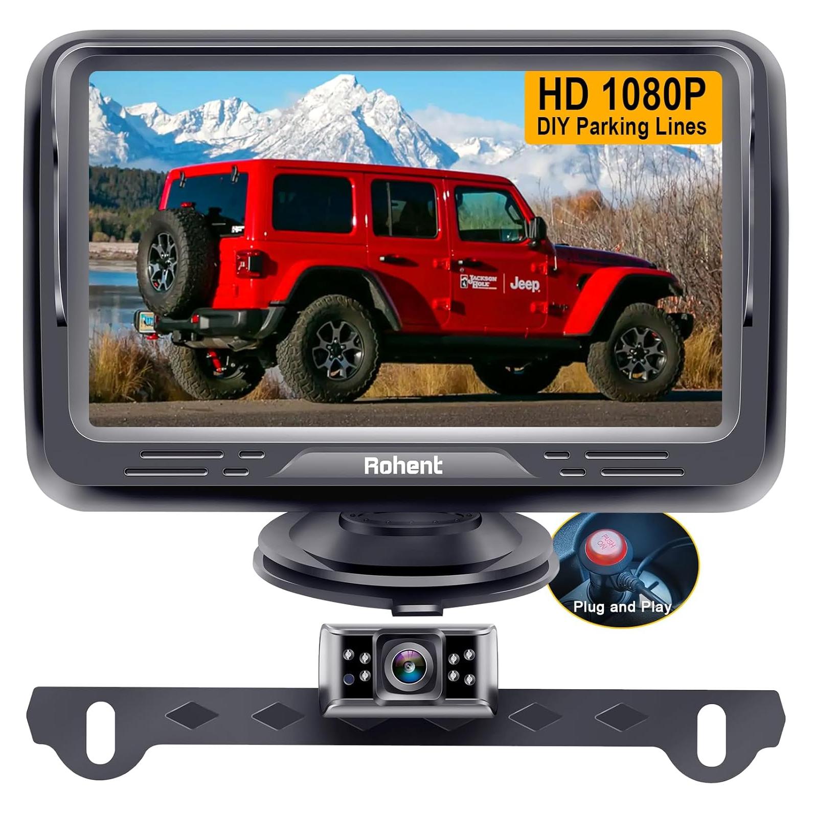 Cámara de Respaldo Rohent R1 HD 1080P Impermeable 150°