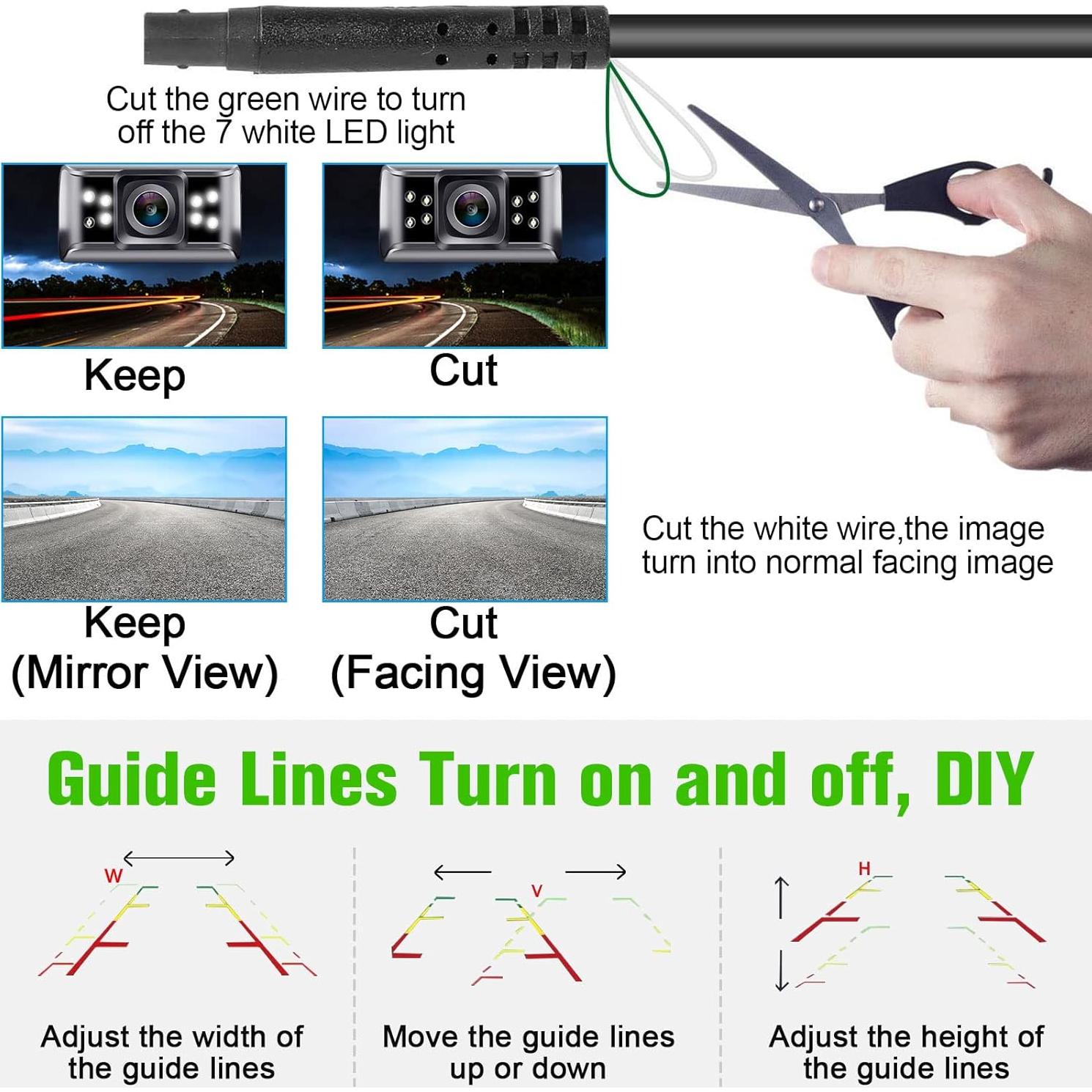 Cámara de Respaldo Rohent R1 HD 1080P Impermeable 150°