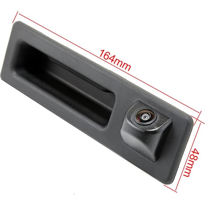 Vlicevrn CCD Car Rear View Camera Trunk Handle with Fish Eye Lens Night Vision Backup Parking Camera Waterproof IP68 Vehicle Camera for BMW 3 F30 F31 F34 / 330D Touring / X3 F25 F35 / 5 F10 F11 F07