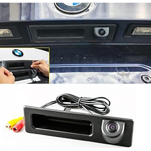 Vlicevrn CCD Car Rear View Camera Trunk Handle with Fish Eye Lens Night Vision Backup Parking Camera Waterproof IP68 Vehicle Camera for BMW 3 F30 F31 F34 / 330D Touring / X3 F25 F35 / 5 F10 F11 F07