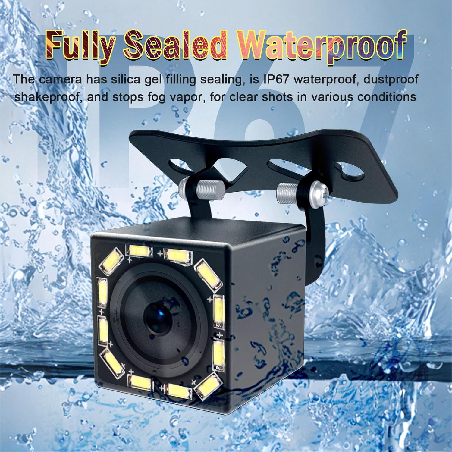 Cámara de Respaldo Impermeable Adehoei 12 LED HD Universal