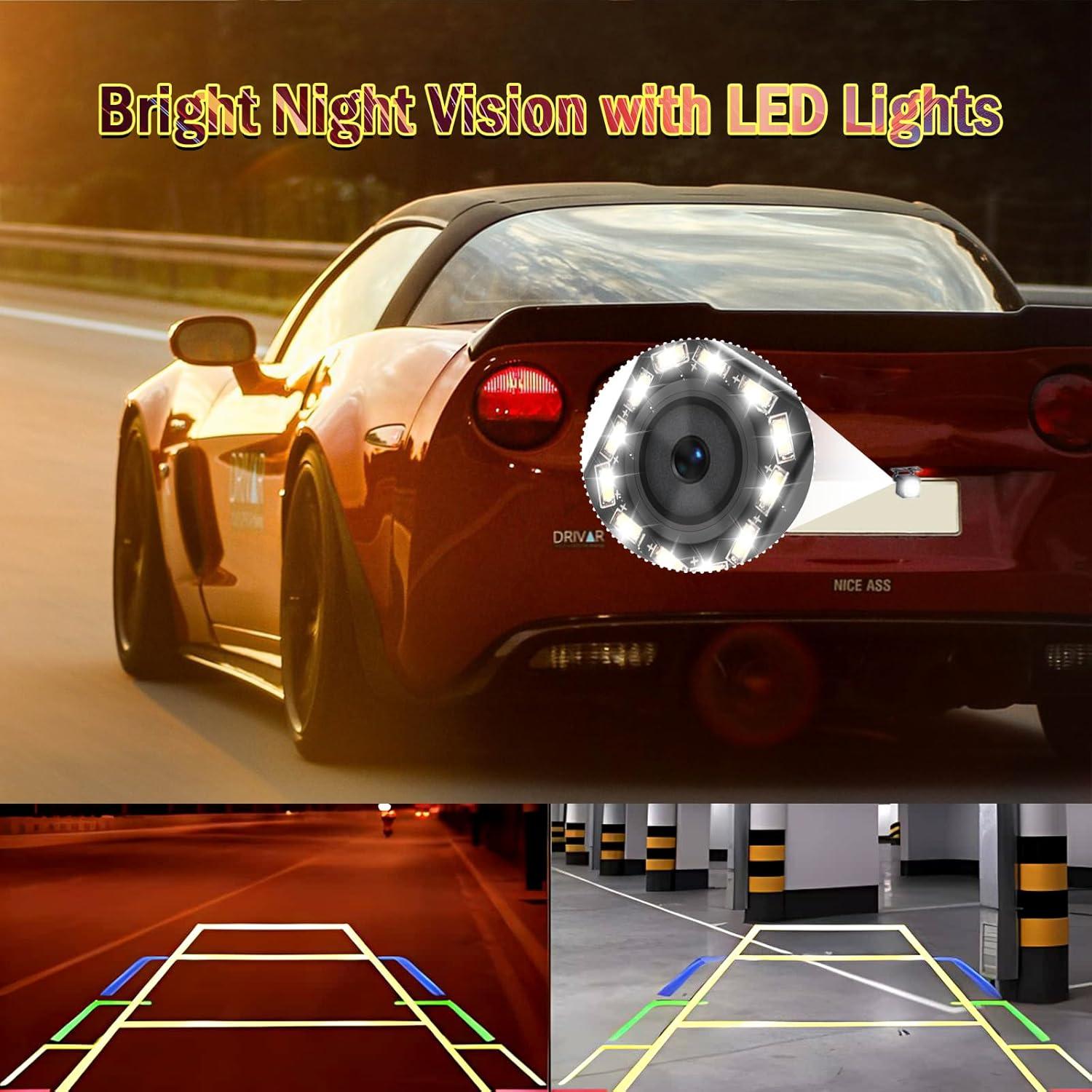 Cámara de Respaldo Impermeable Adehoei 12 LED HD Universal