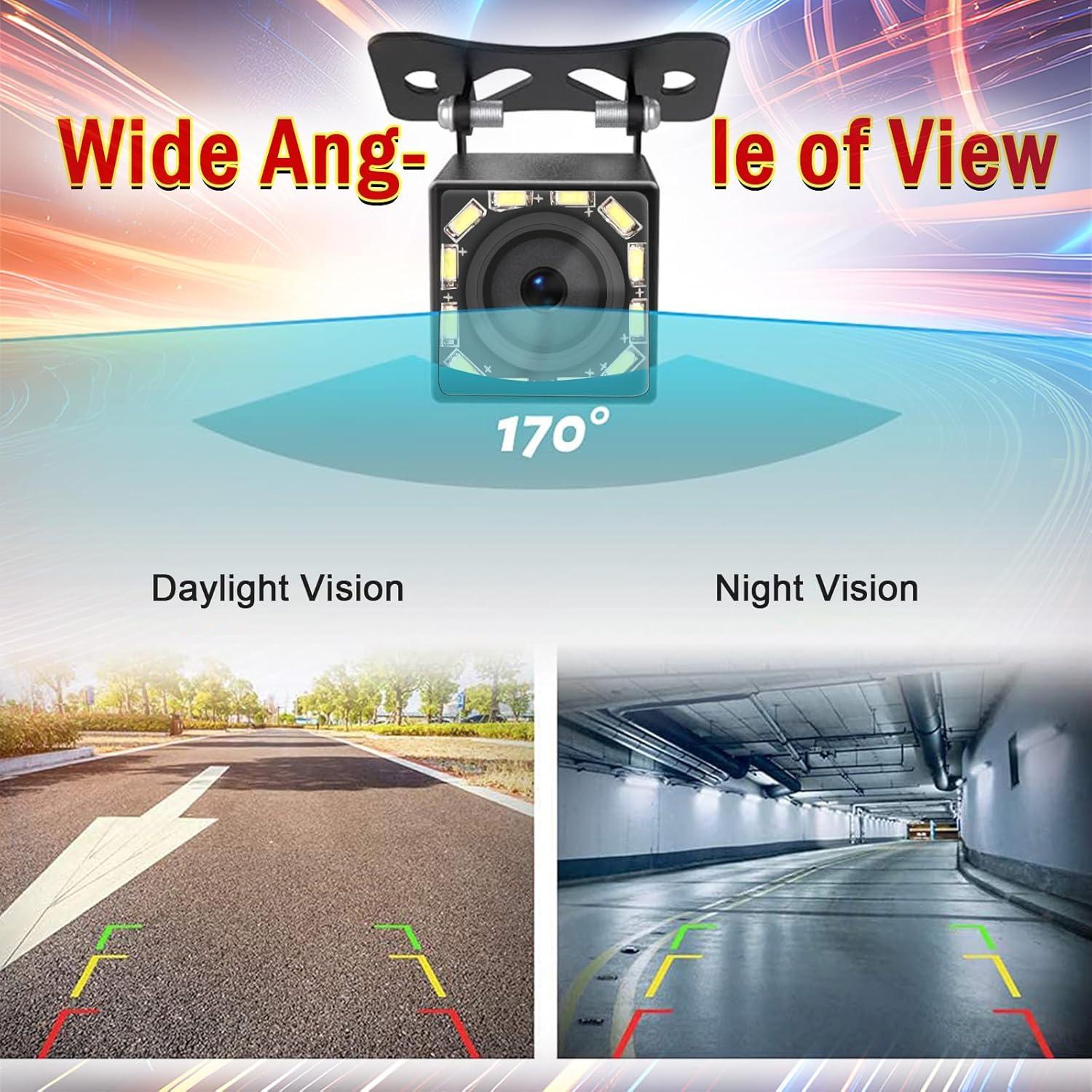 Cámara de Respaldo Impermeable Adehoei 12 LED HD Universal