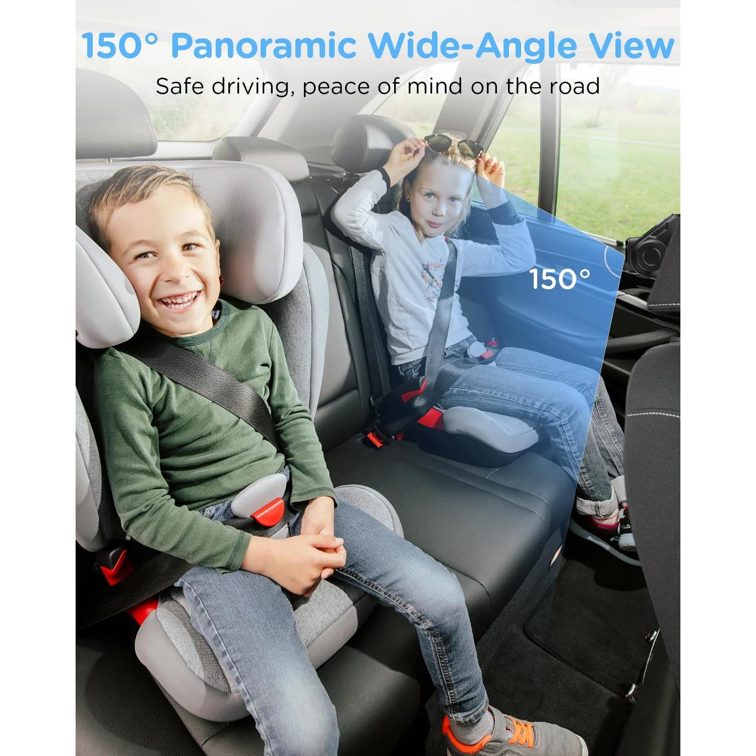 Cámara de Coche para Bebés ZGZUXO T6 con Pantalla 7" HD