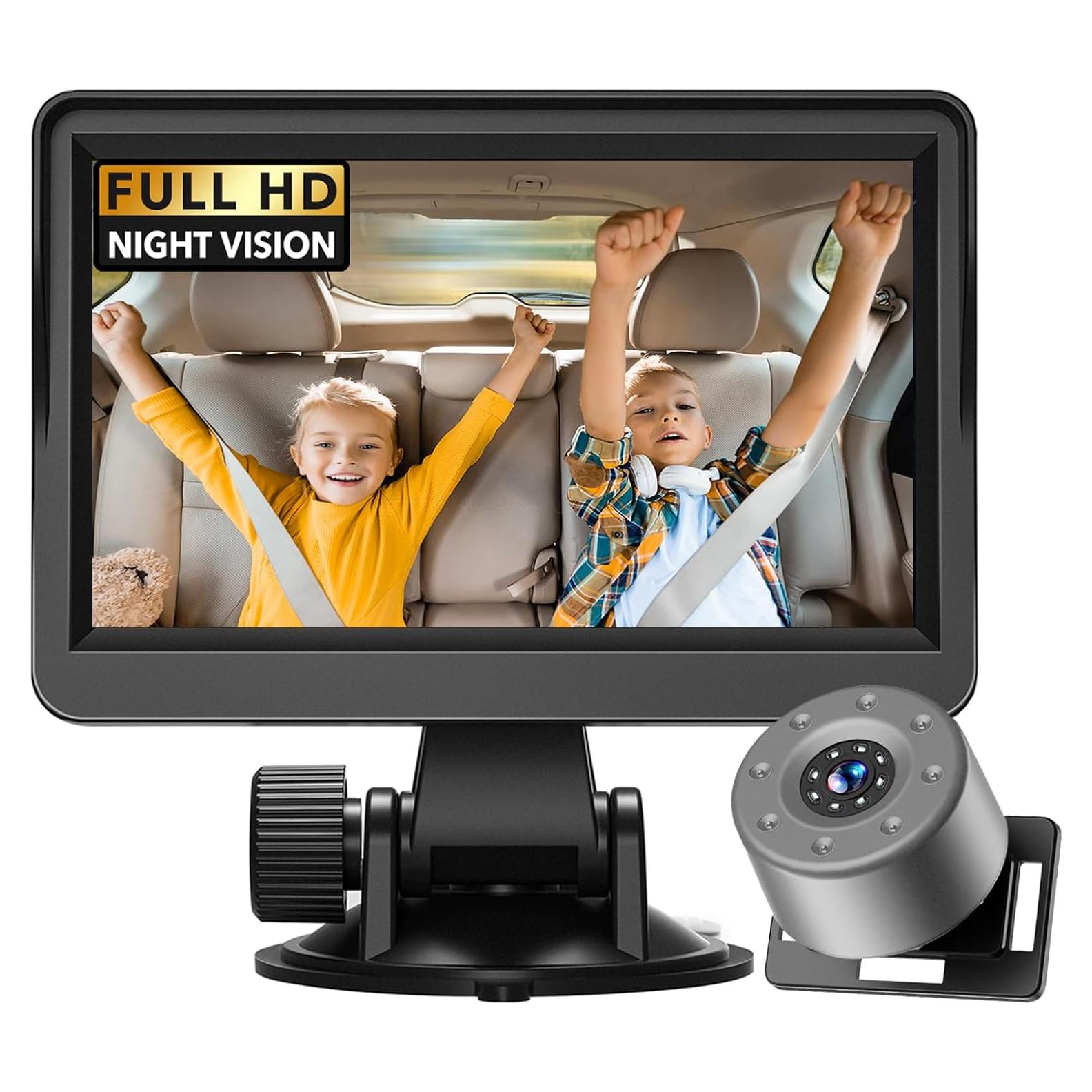 Cámara de Auto para Bebés NewHail 4.3" HD con Visión Nocturna